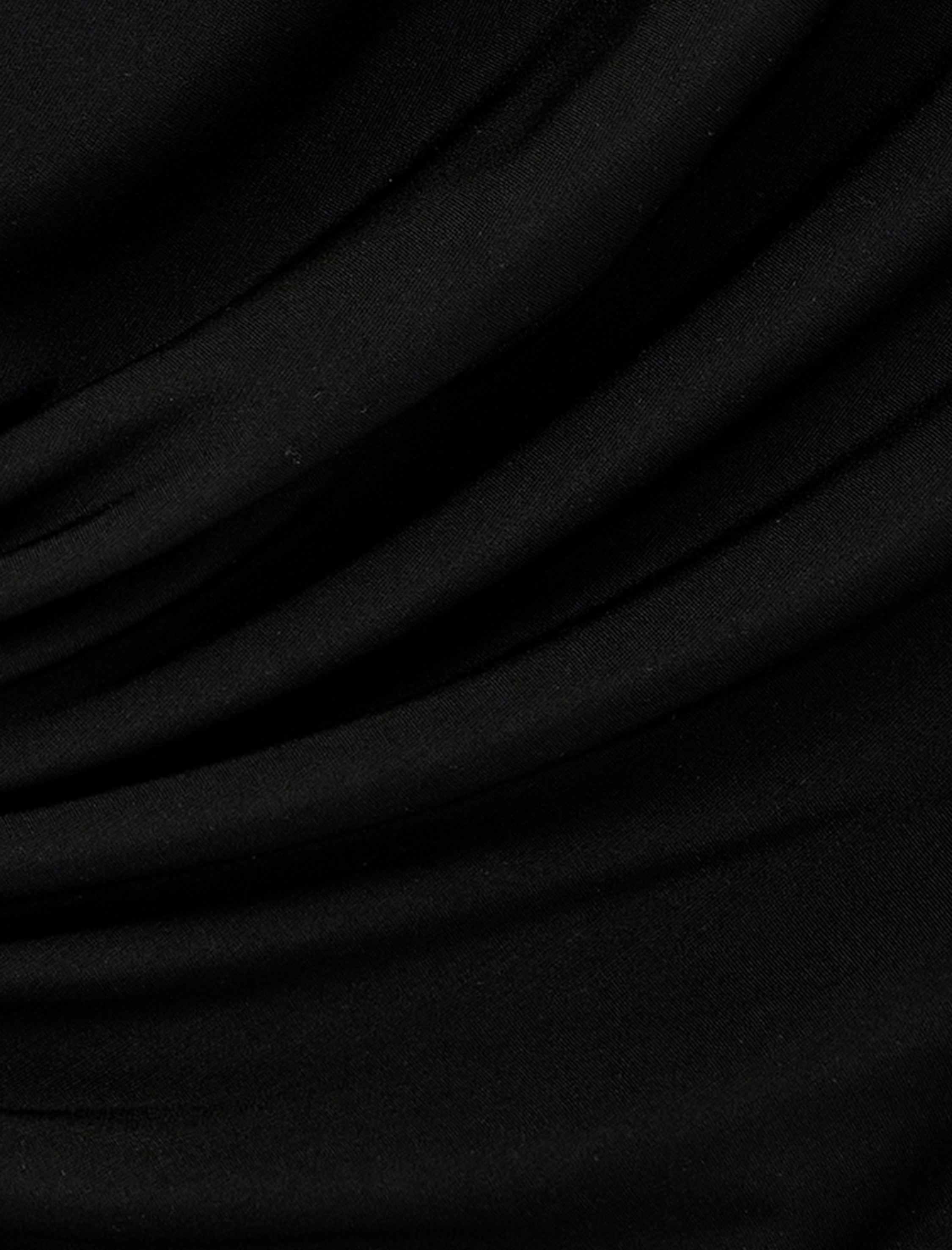   Drapeli Degaje Yaka Kolsuz Metal Aksesuarlı Mini Elbise