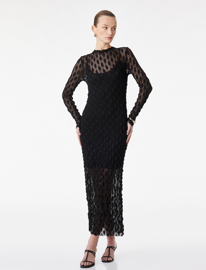  Slim Fit Degaje Yaka İnce Askılı Mini Elbise