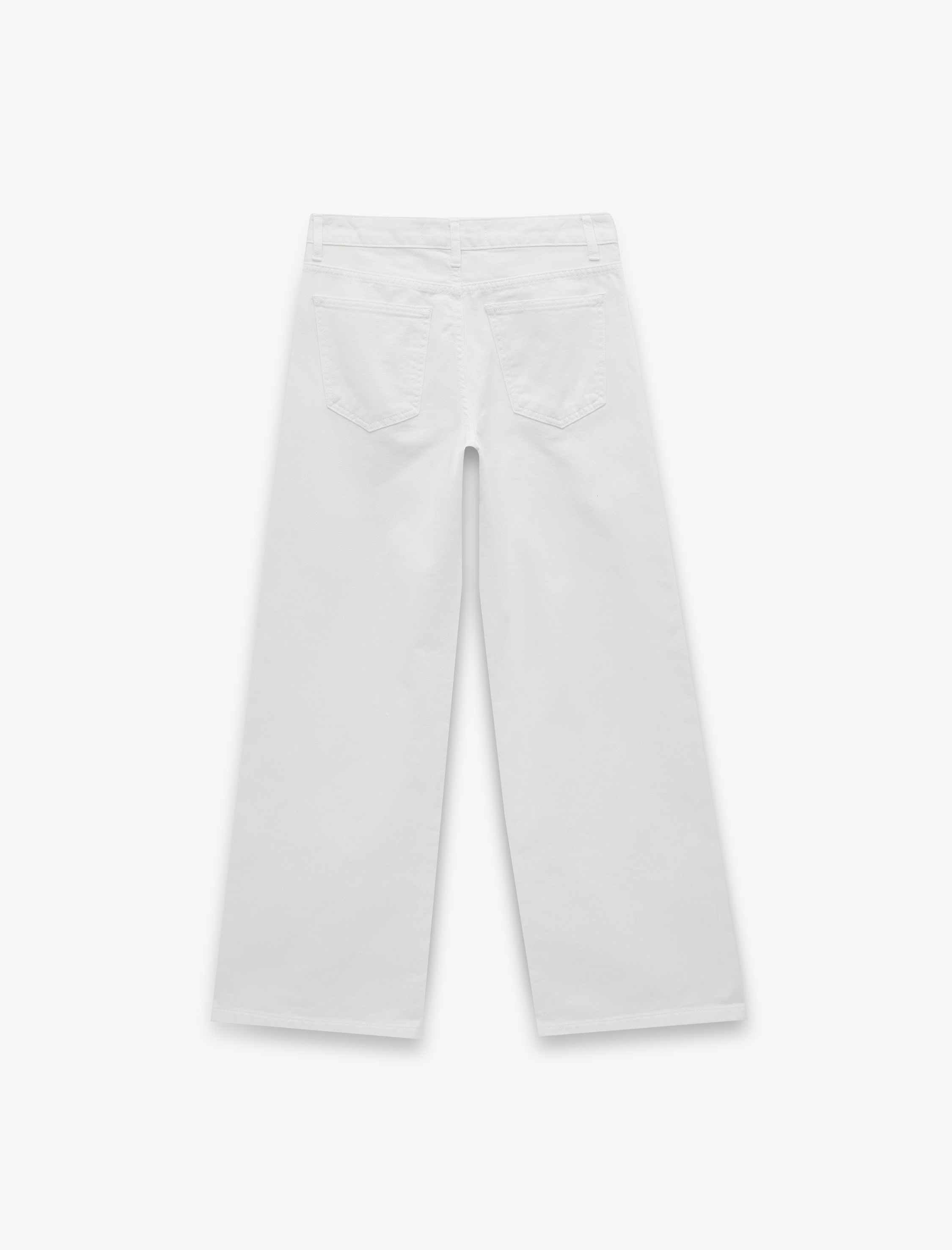   Pamuklu Düşük Bel Bol Kesim Denim Pantolon - Loose Straight Fit Jean