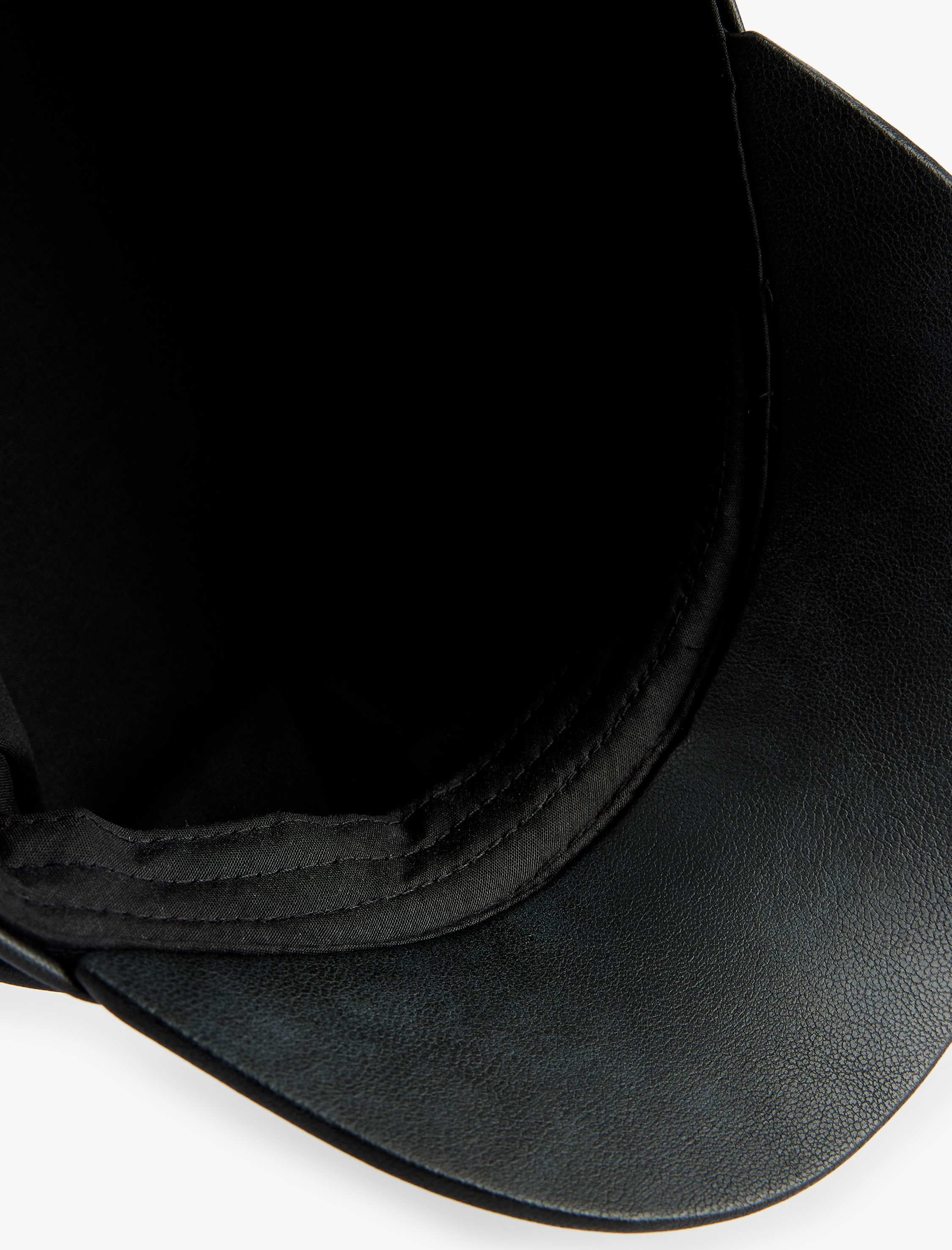  Kadın Suni Deri Kasket Şapka