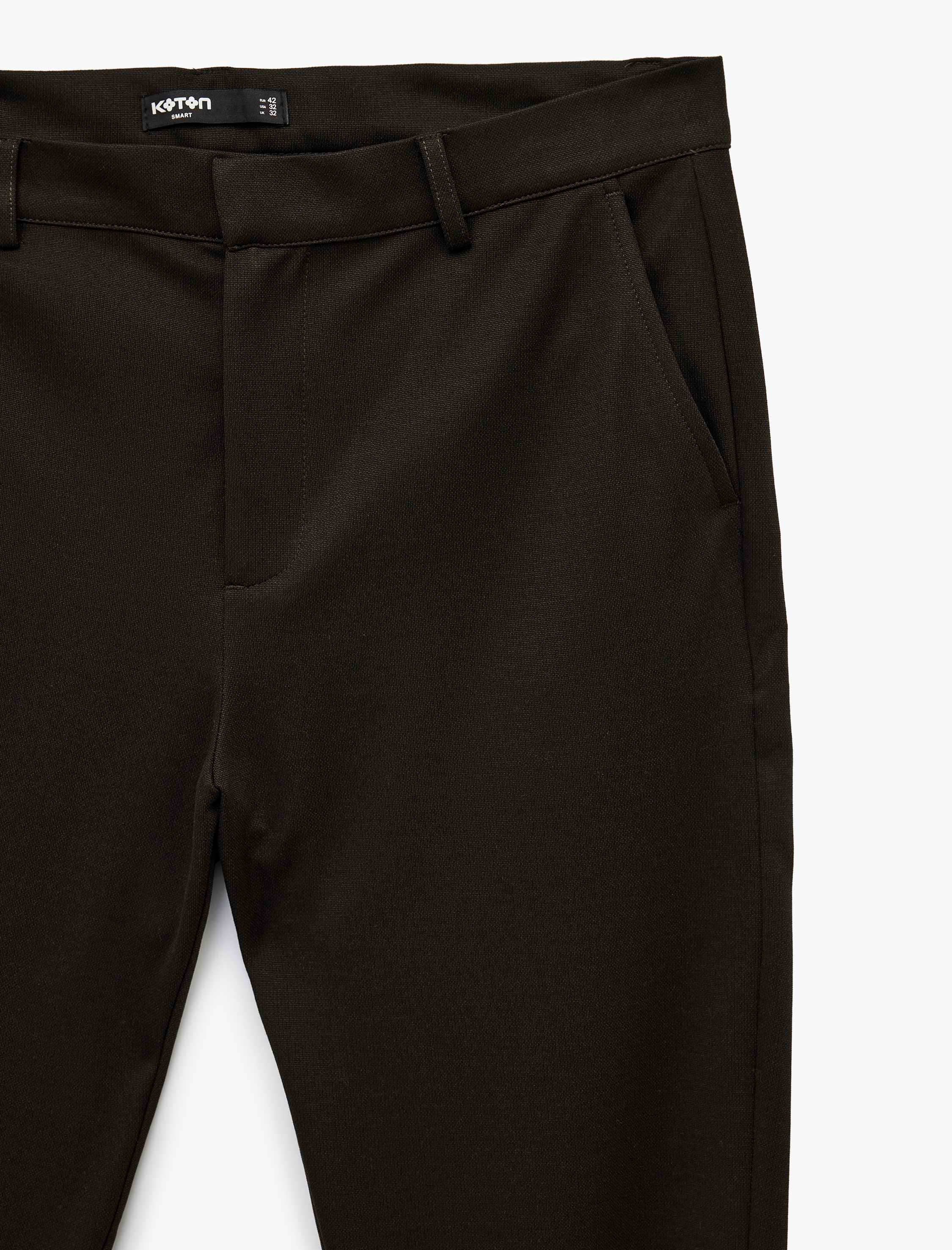   Slim Fit Normal Bel Cepli Kumaş Pantolon