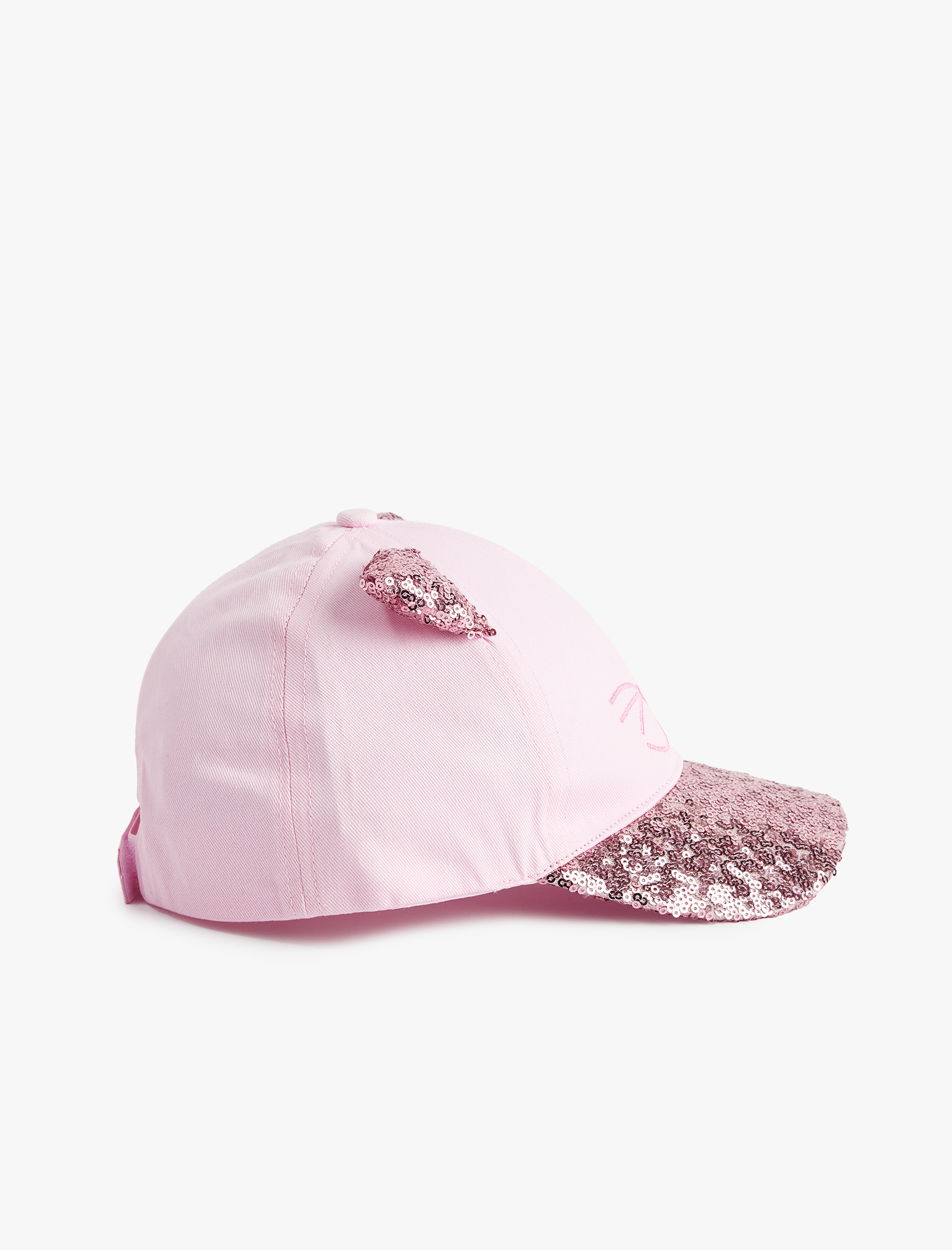  Kız Çocuk Kedi Figürlü Pullu Payewtli Kulak Aplikeli Kep Şapka