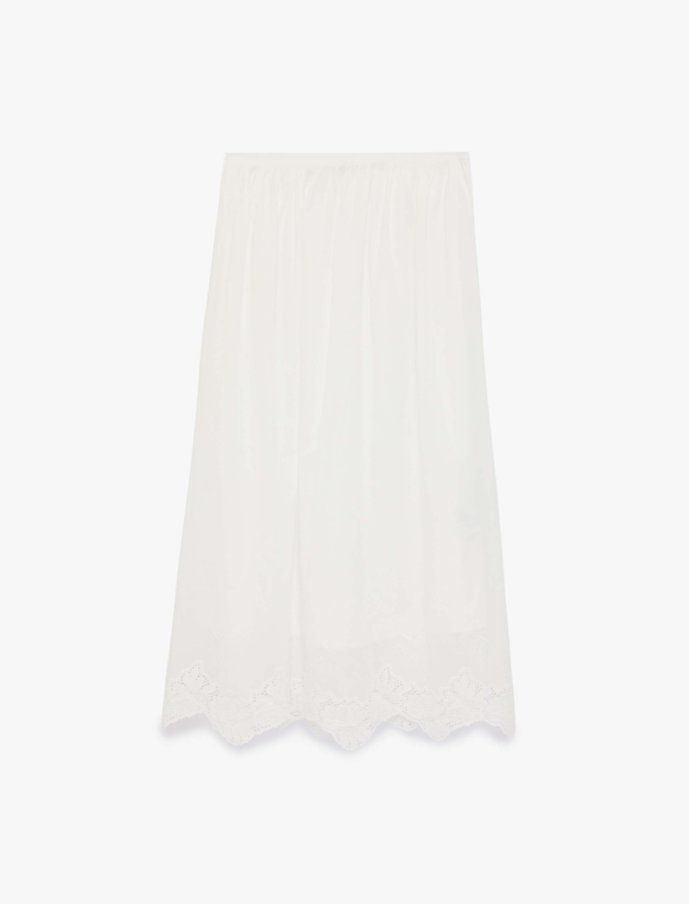   Normal Bel A Kesim Pamuklu Rahat Kalıp Uzun Fisto Etek