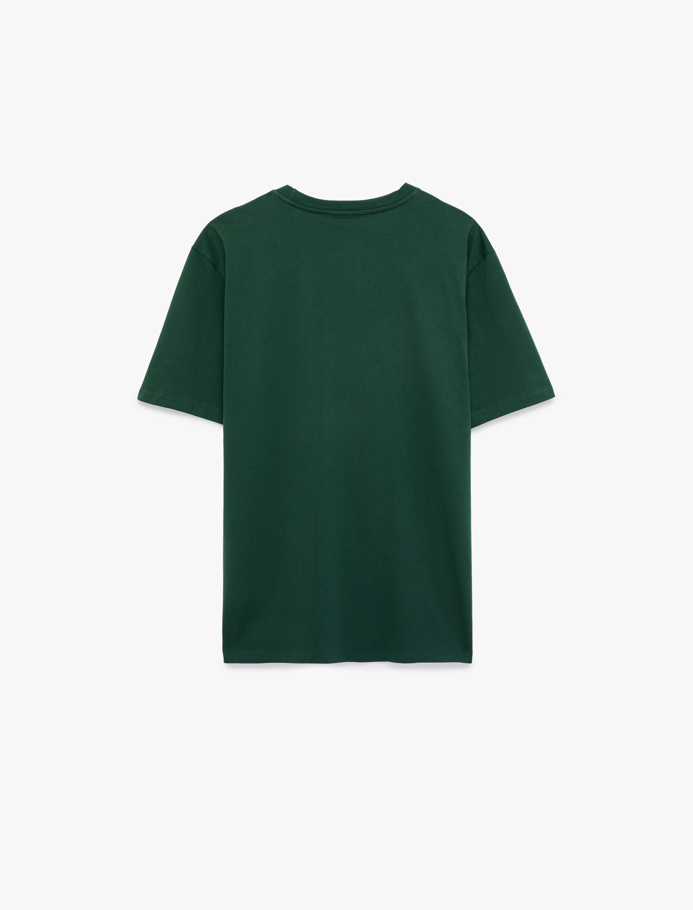   Regular Fit Kısa Kollu Bisiklet Yaka Pamuklu Basic Tişört