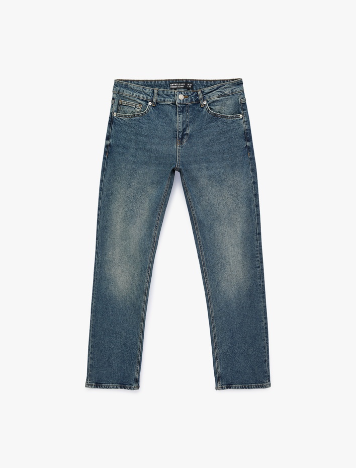  Normal Bel Düz Paça Straight Fit Jean Pantolon - Mark Jean