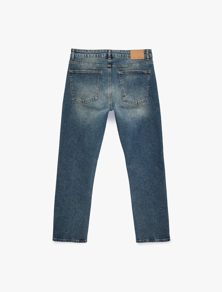  Normal Bel Düz Paça Straight Fit Jean Pantolon - Mark Jean