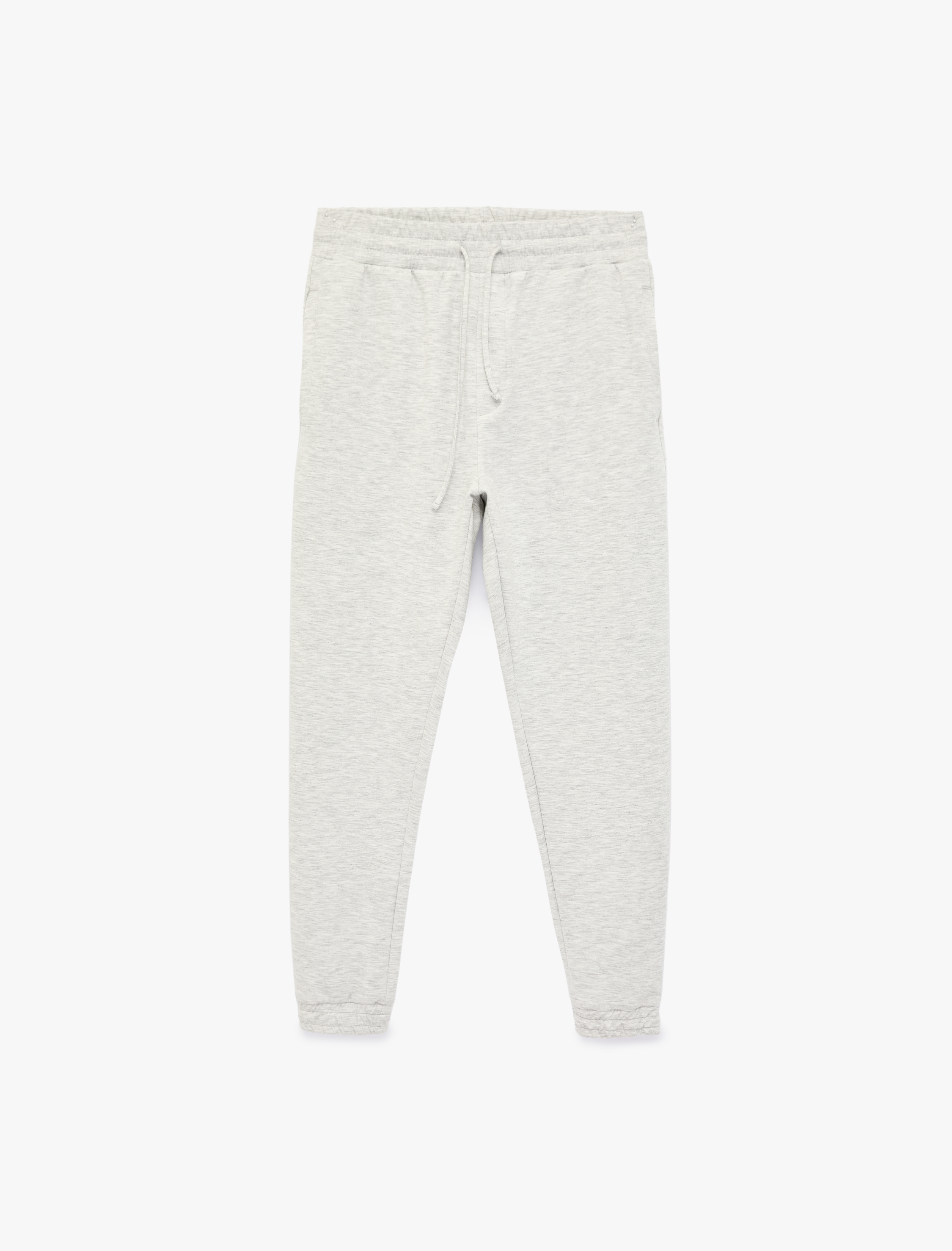   Lastikli Paça Scuba Cepli Beli Bağcıklı Jogger Spor Eşofman Altı