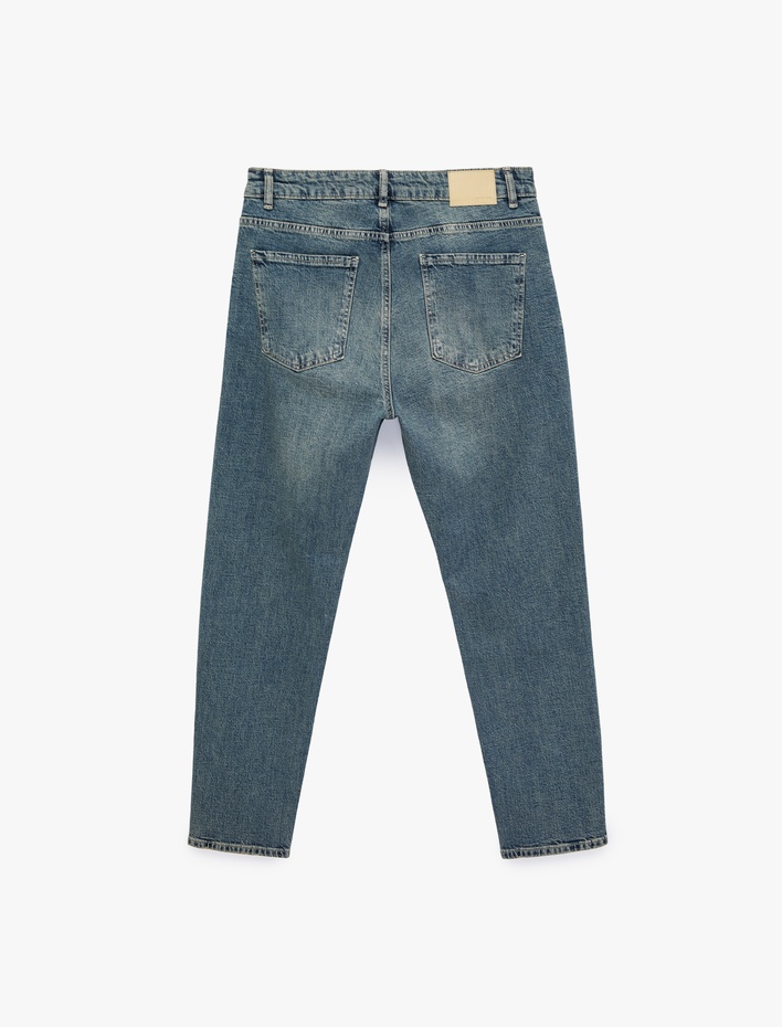  Pamuklu Regular Fit Cepli Tapered Jean Pantolon - Joe Jean