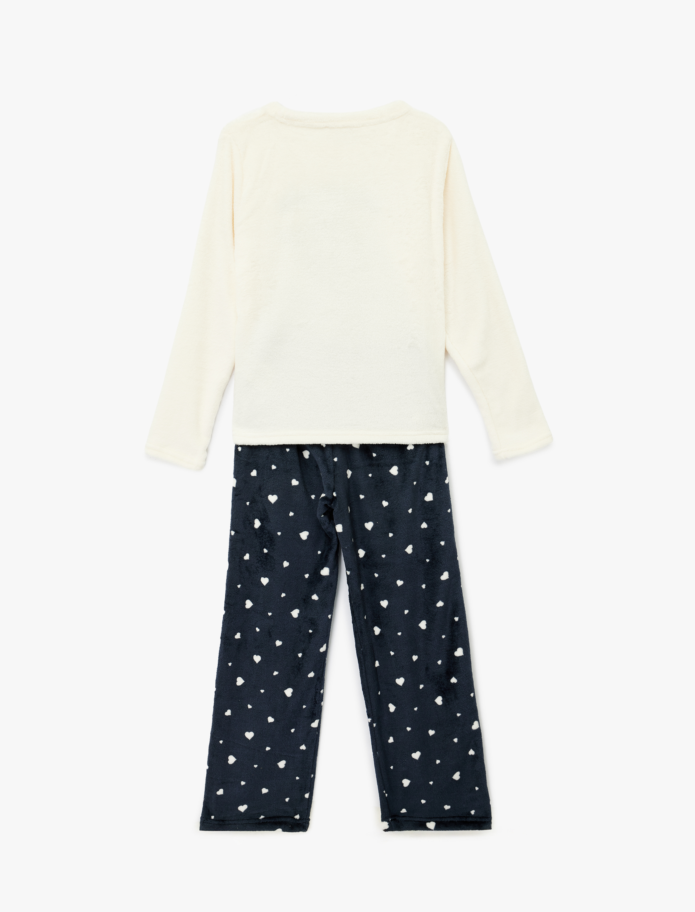   Rahat Kesim Penguen Baskılı Polar Pijama Takımı