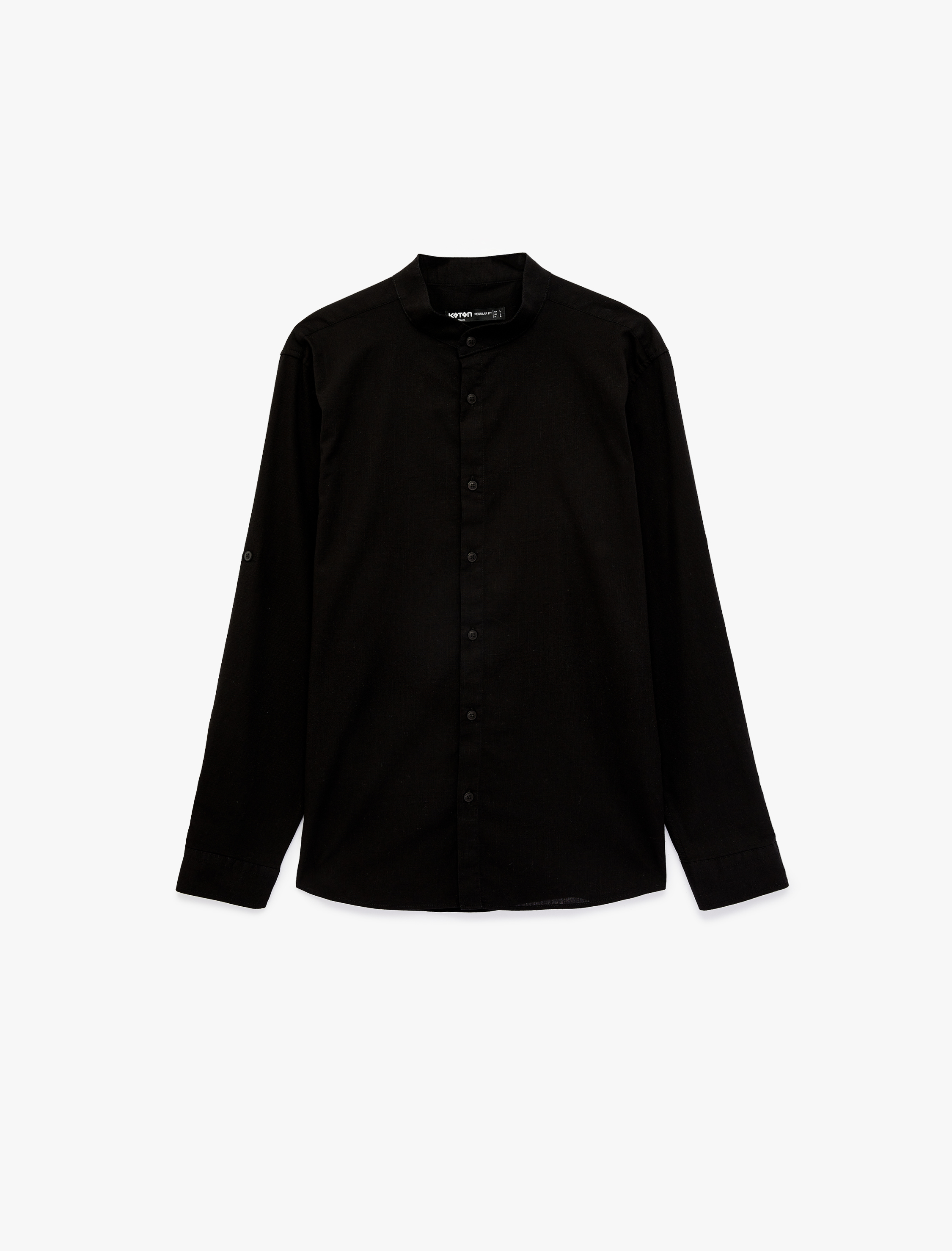   Regular Fit Uzun Kollu Pamuklu Hakim Yaka Gömlek