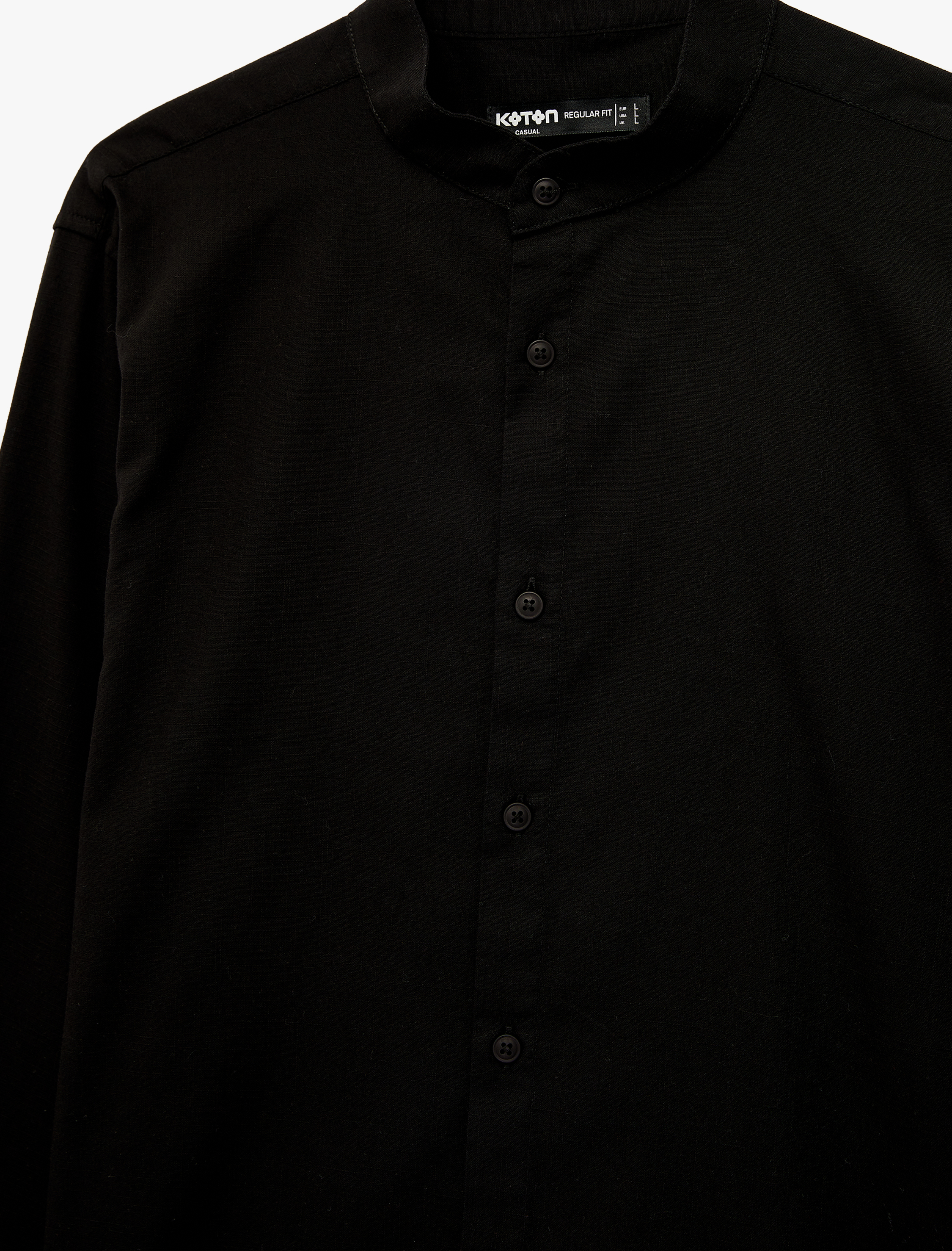   Regular Fit Uzun Kollu Pamuklu Hakim Yaka Gömlek