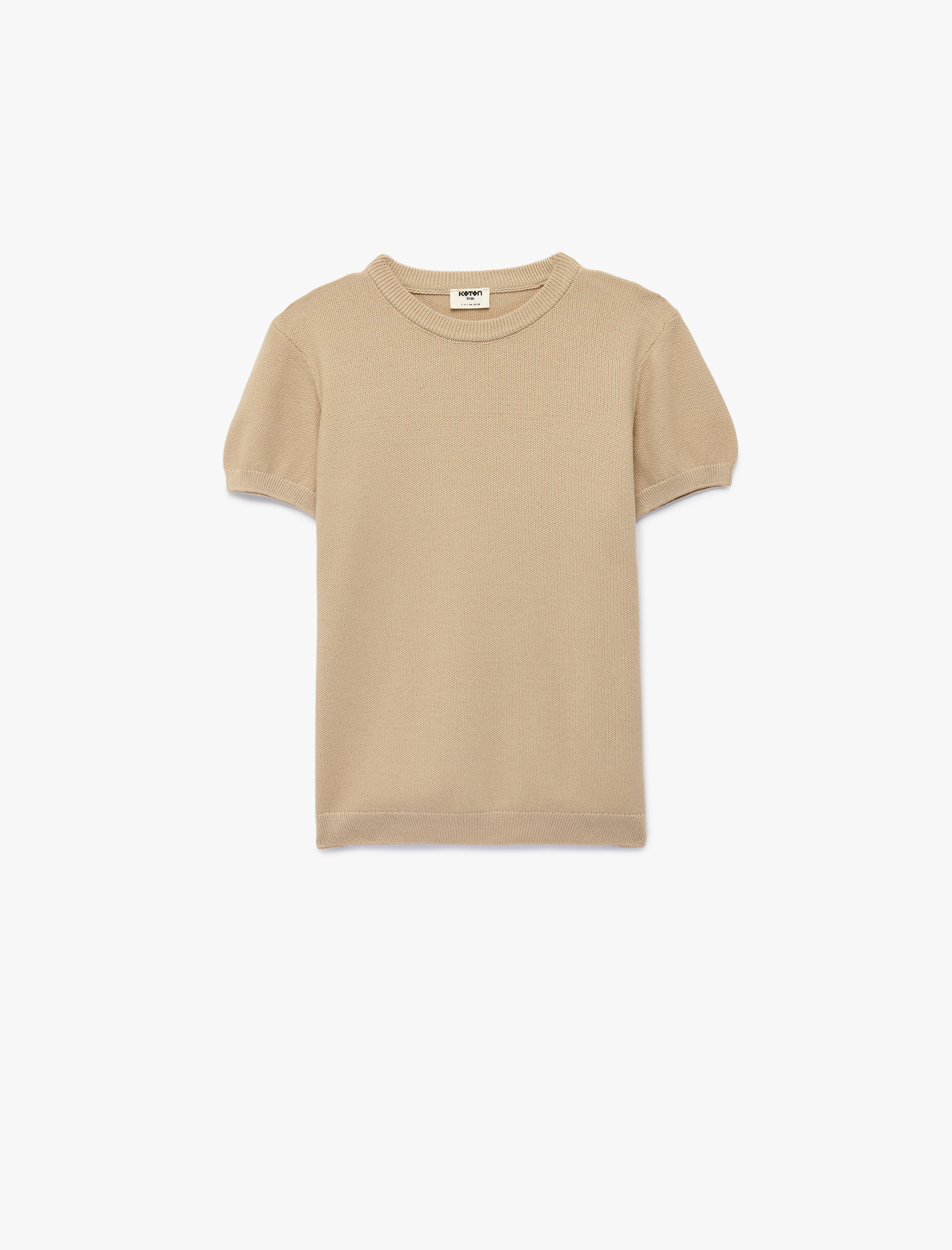  Erkek Çocuk Kısa Kollu Bisiklet Yaka Basic Triko Kazak