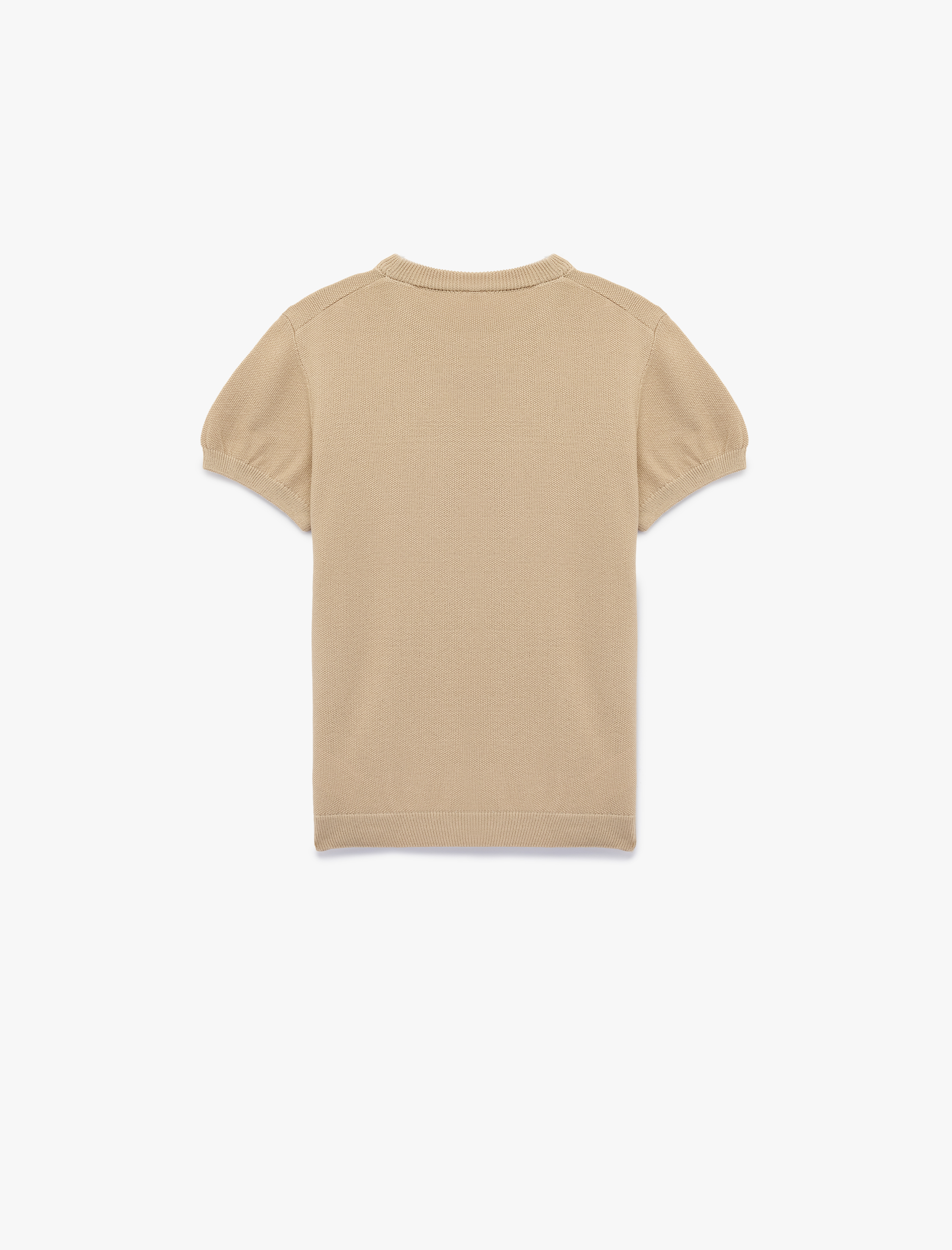  Erkek Çocuk Kısa Kollu Bisiklet Yaka Basic Triko Kazak