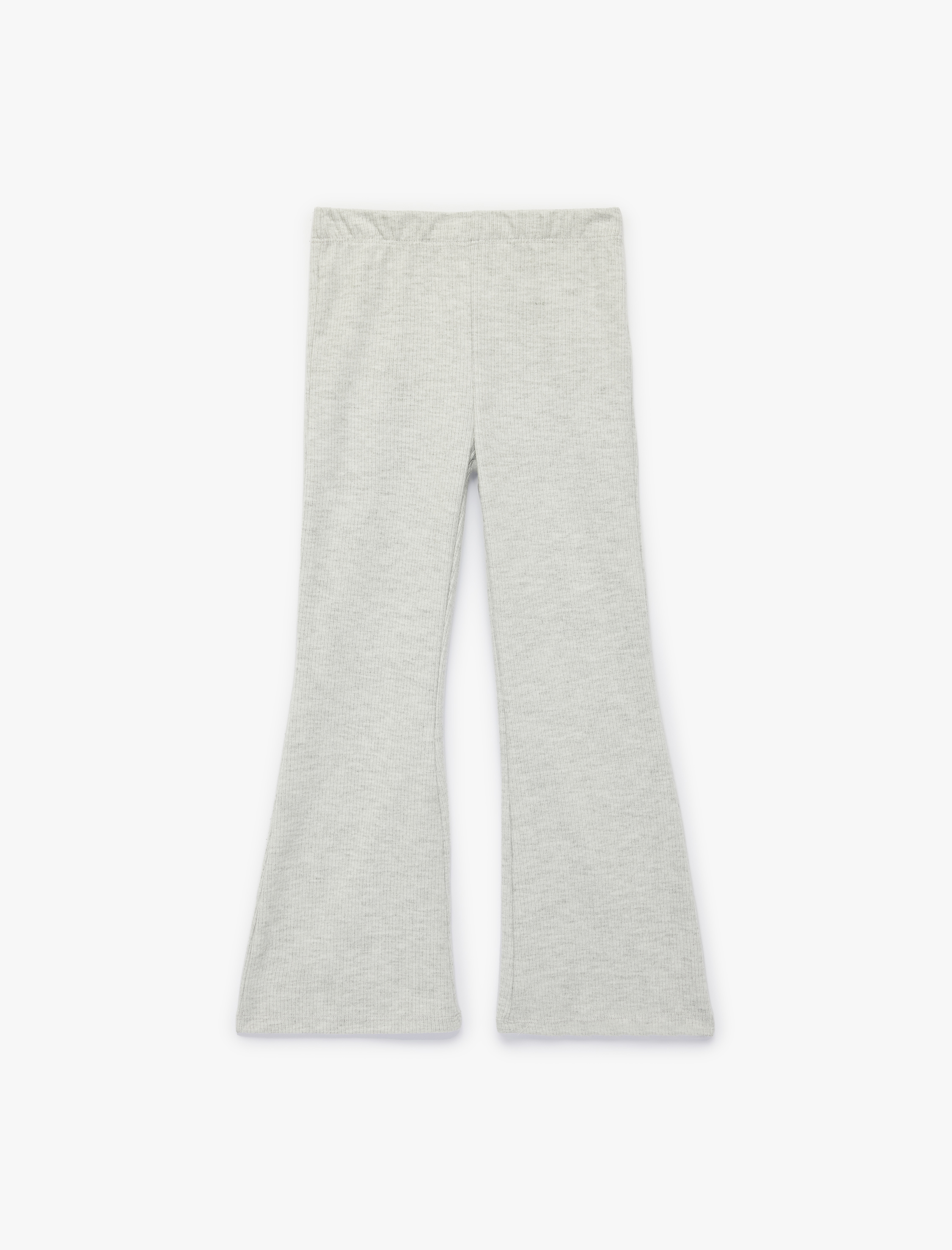  Kız Çocuk Beli Lastikli Kaşkorse İspanyol Paça Pantolon