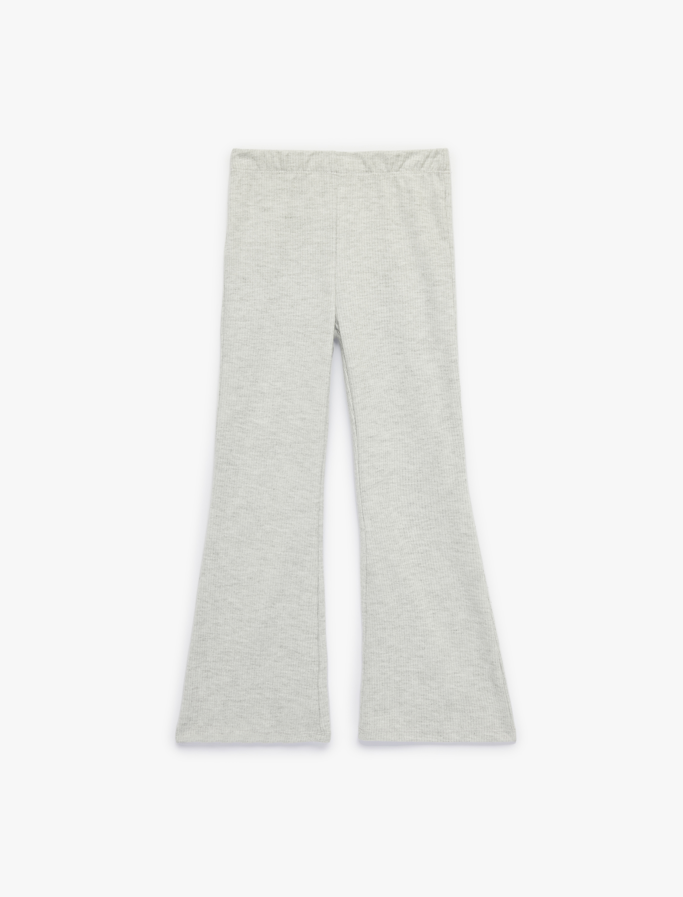  Kız Çocuk Beli Lastikli Kaşkorse İspanyol Paça Pantolon