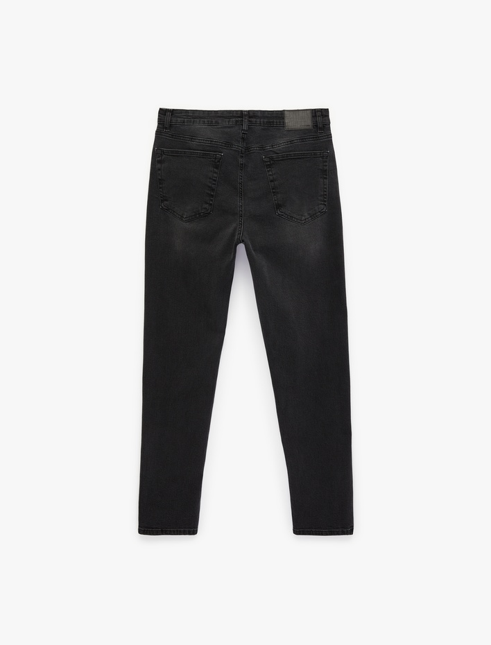  Normal Bel Pamuklu Slim Fit Jean Pantolon - Brad Jean