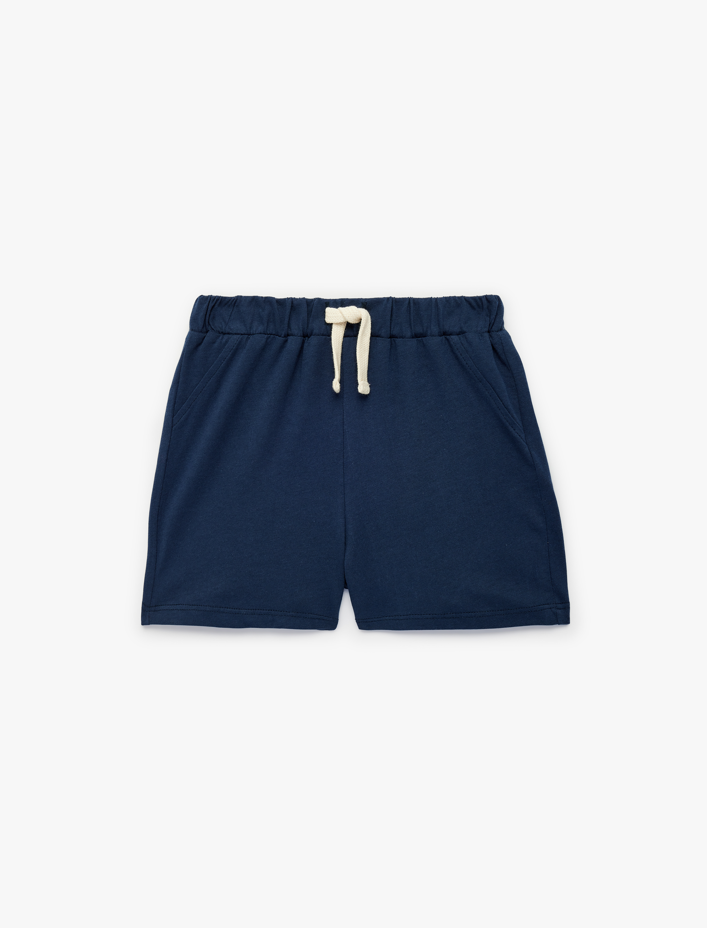  Erkek Bebek Beli Bağcıklı Regular Fit Pamuklu Şort