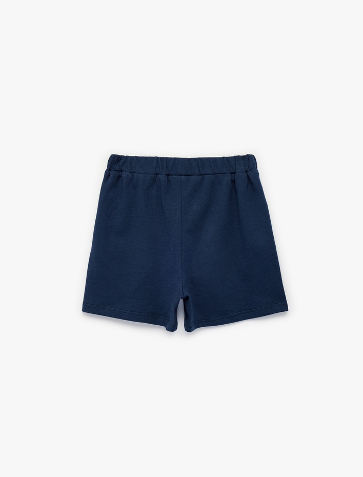 Erkek Bebek Beli Bağcıklı Regular Fit Pamuklu Şort