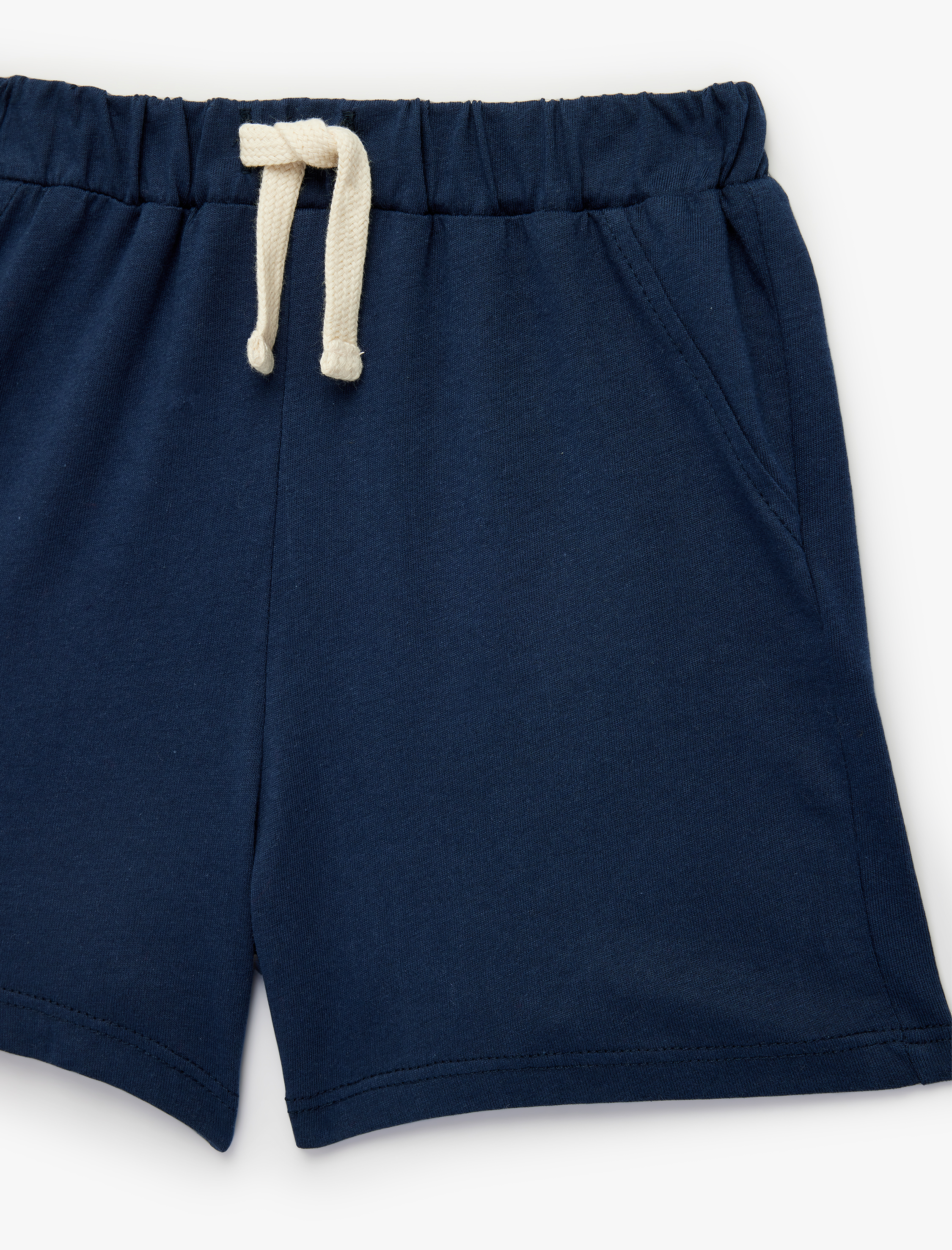  Erkek Bebek Beli Bağcıklı Regular Fit Pamuklu Şort
