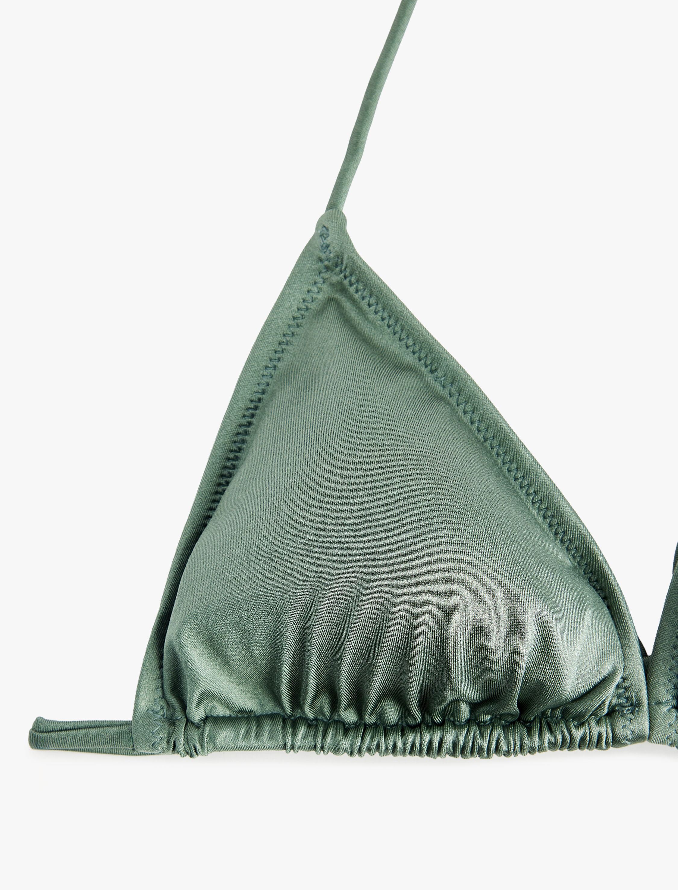   Boyundan Bağlamalı Üçgen Bikini Üstü