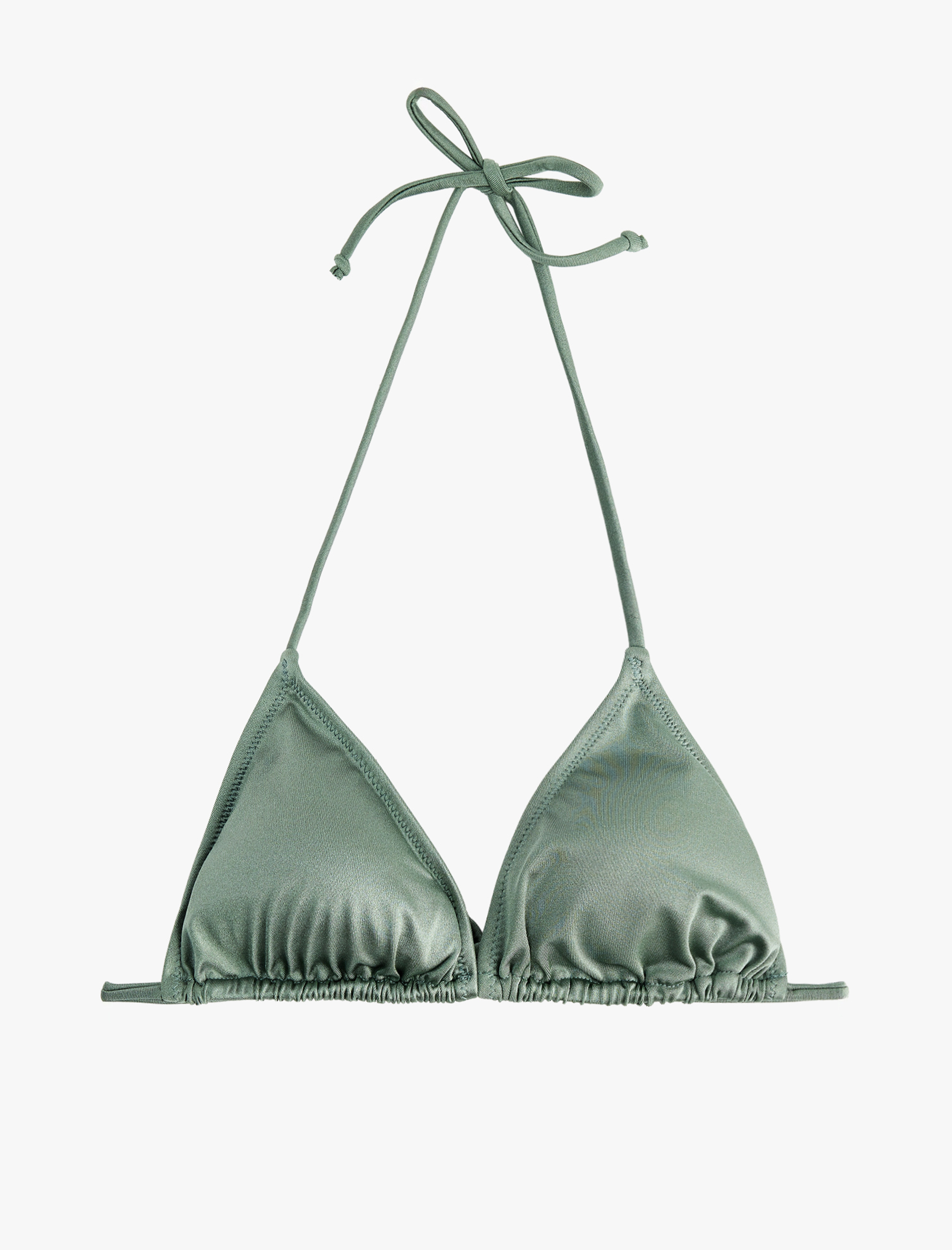   Boyundan Bağlamalı Üçgen Bikini Üstü