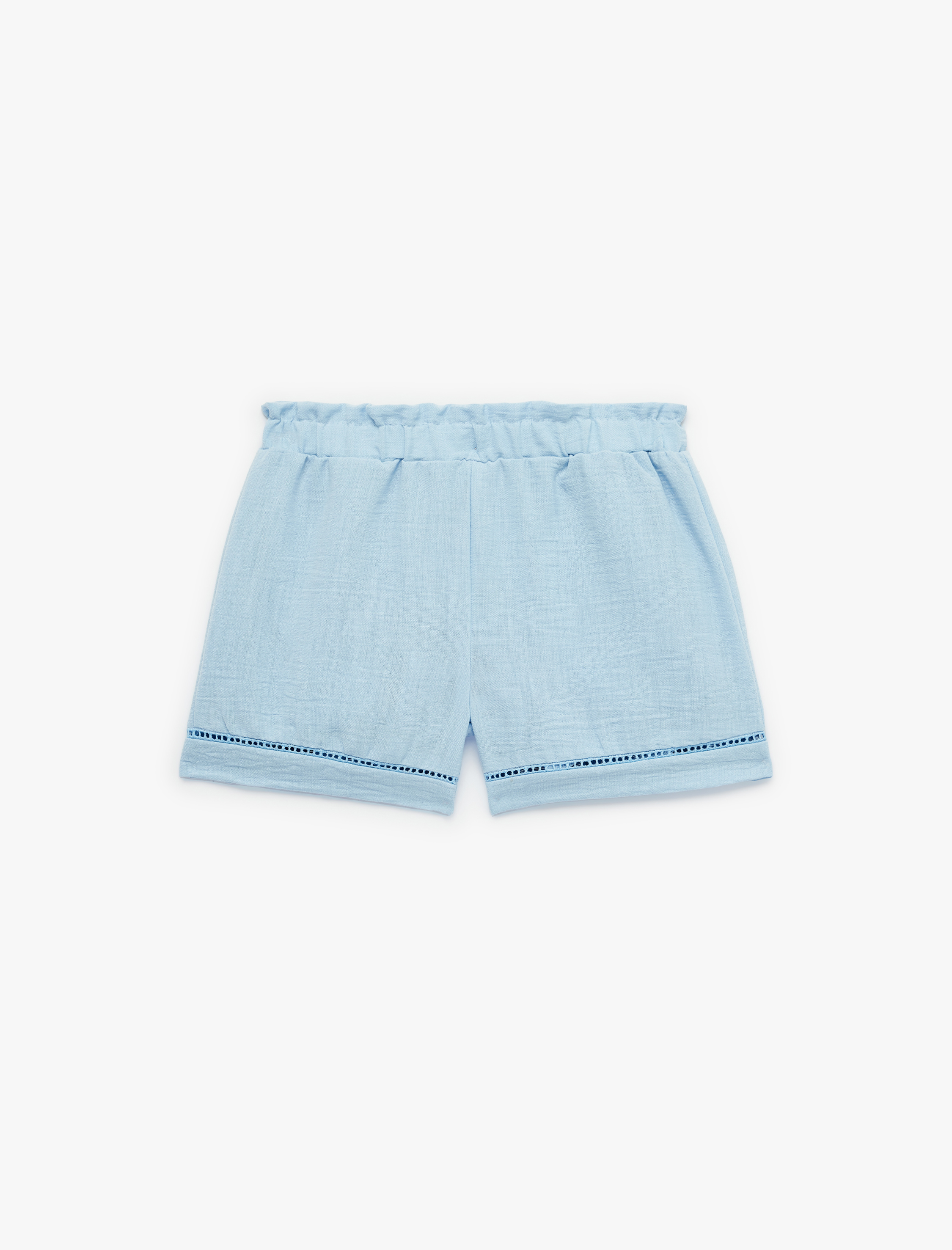  Kız Bebek Beli Lastikli Normal Bel Pamuk Astarlı Şort