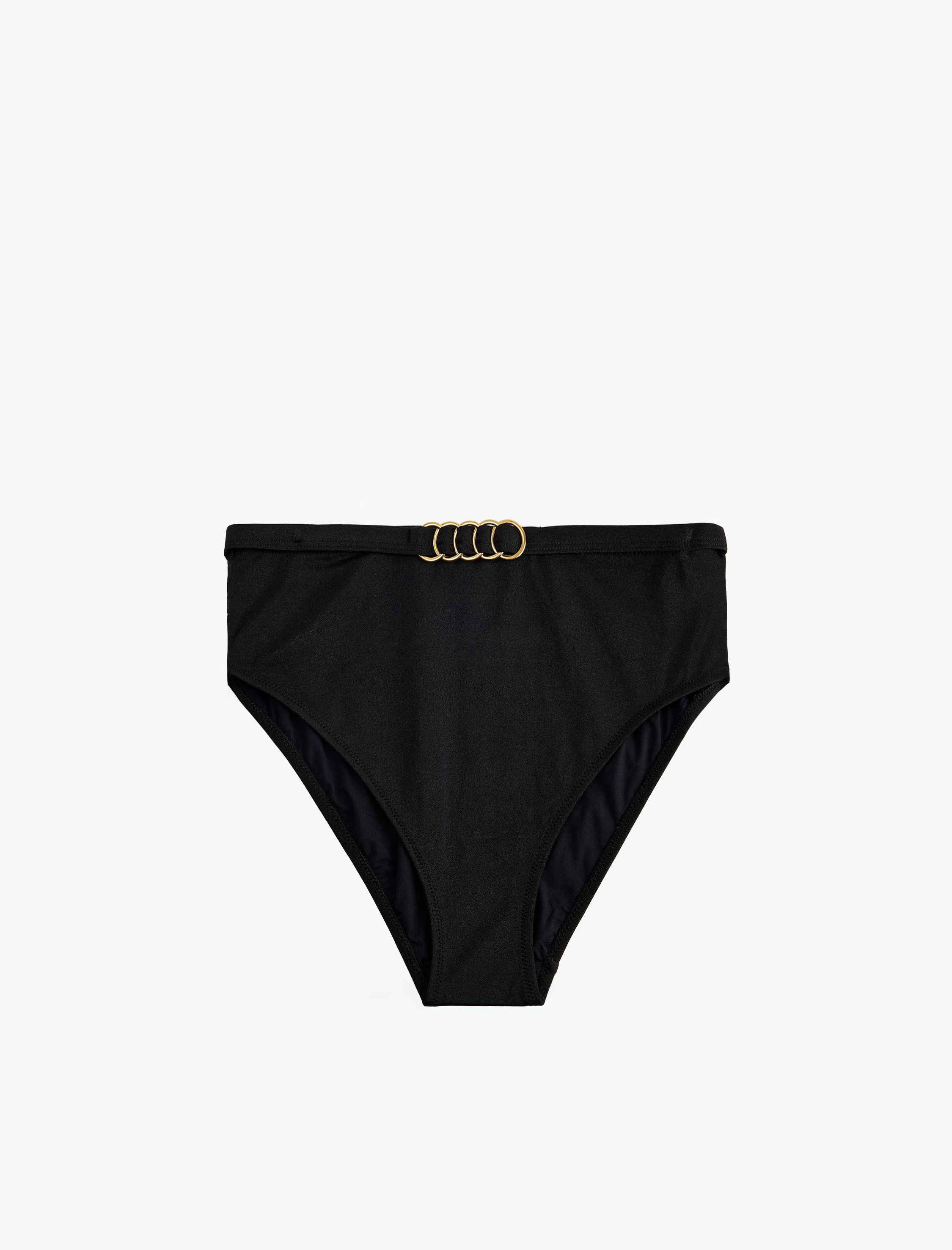   Aksesuar Detaylı Yüksek Bel Bikini Altı