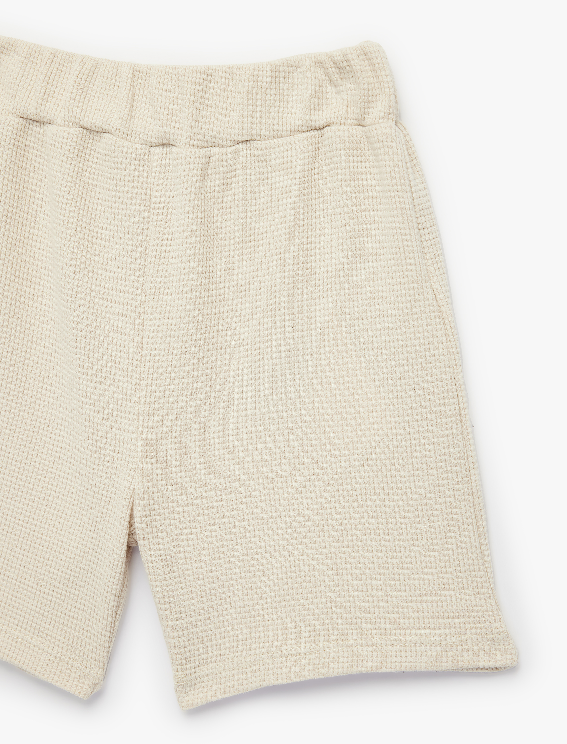  Erkek Bebek Pamuklu Bel Lastikli Cep Detaylı Basic Şort