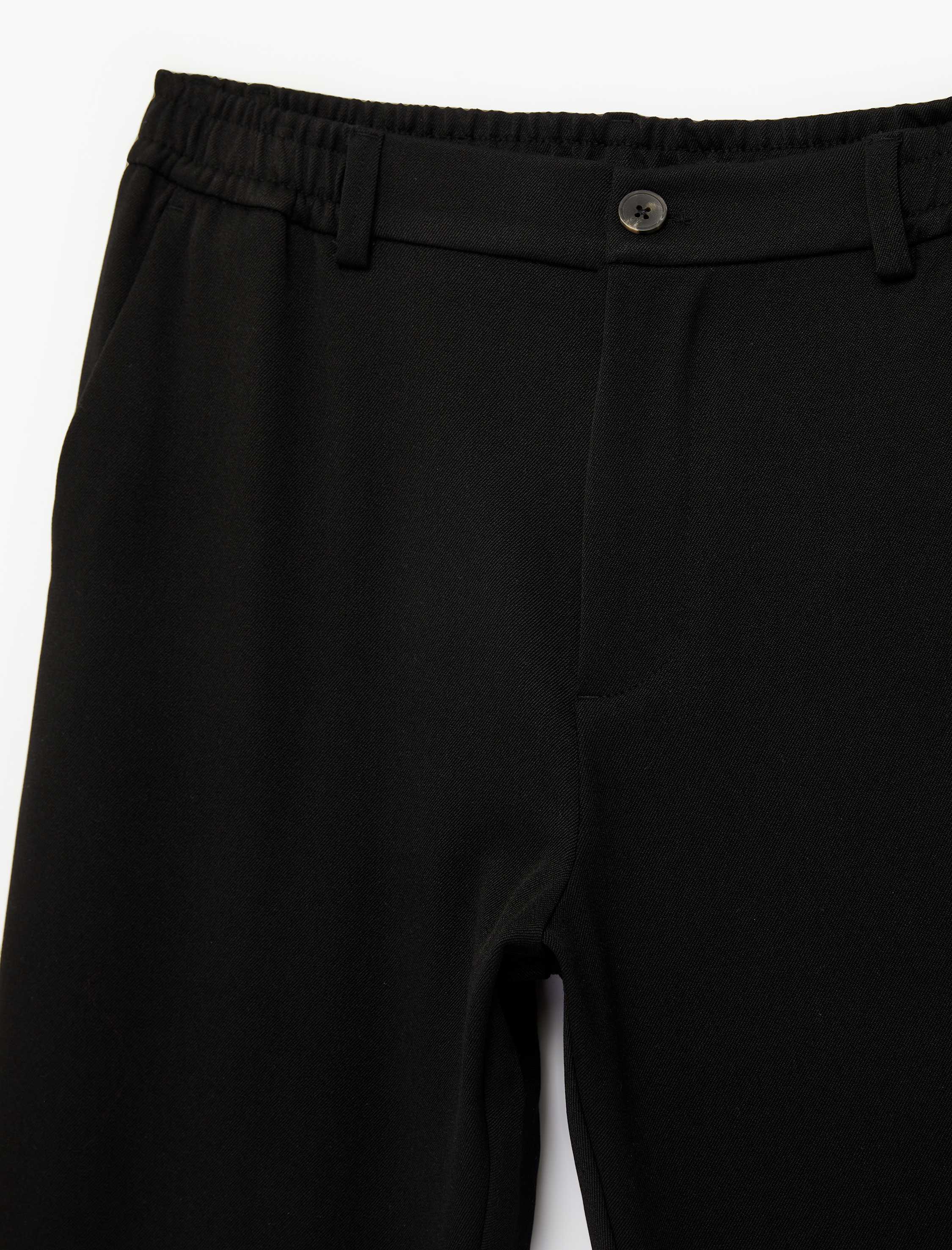   Regular Fit Viskon Karışımlı Cepli Düğmeli Kumaş Pantolon