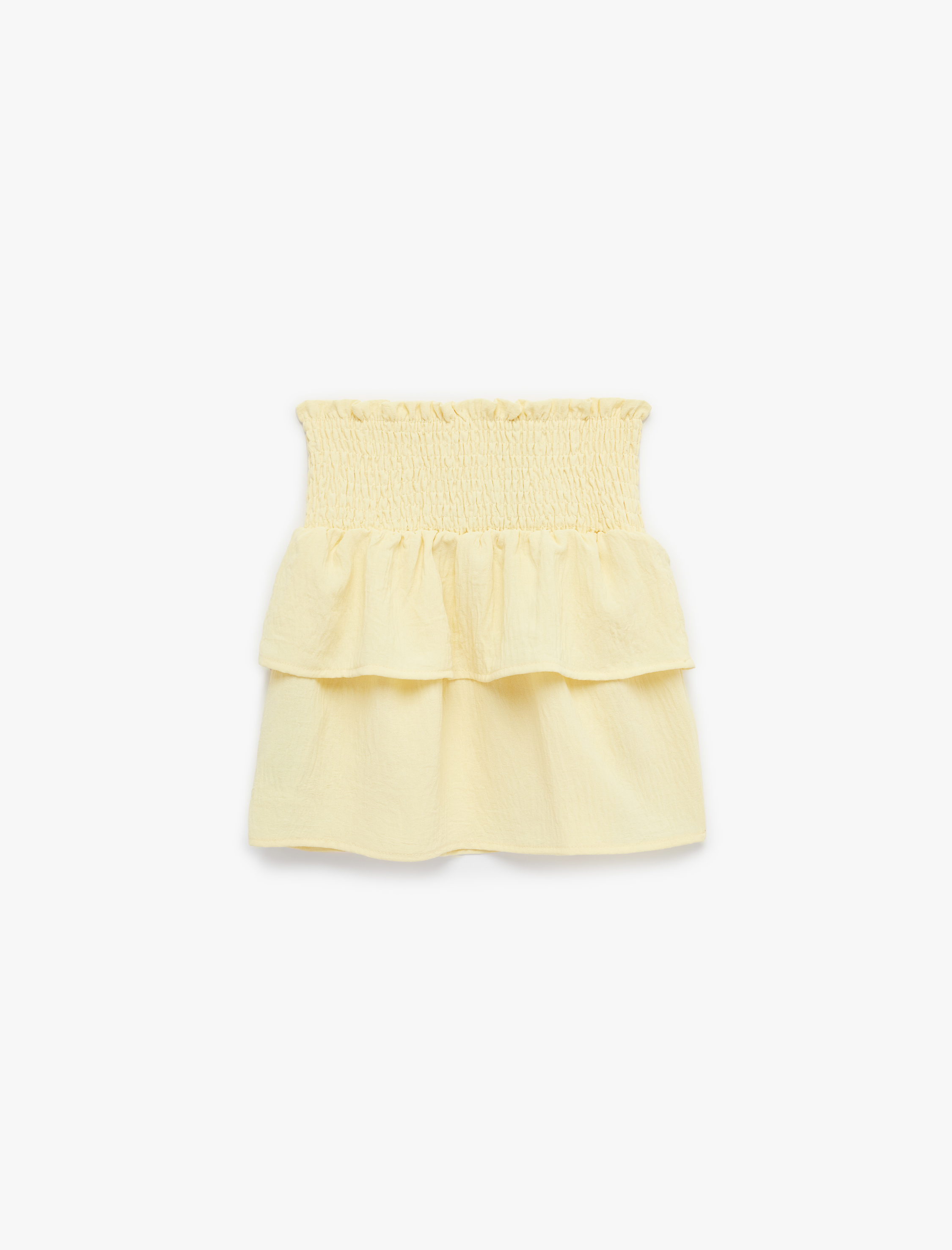  Kız Çocuk Gipeli Kat Detaylı A Kesim Etek