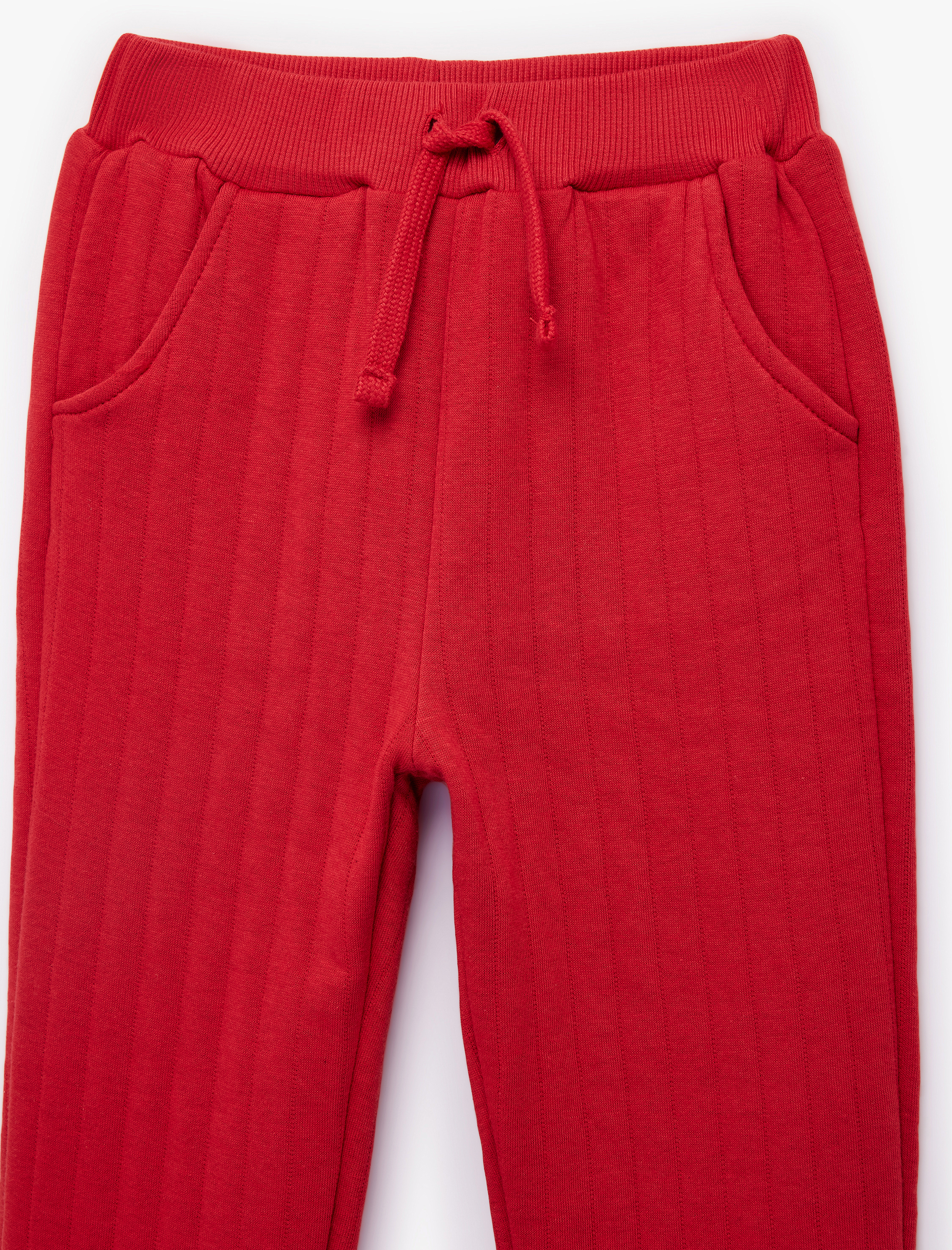  Erkek Bebek Pamuklu Beli Bağcıklı Celi Dokulu Eşofman Altı