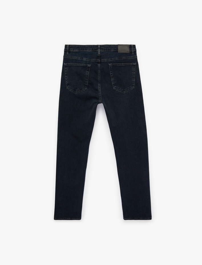  Normal Bel Düz Paça Pamuklu Straight Fit Jean Pantolon - Mark Jean