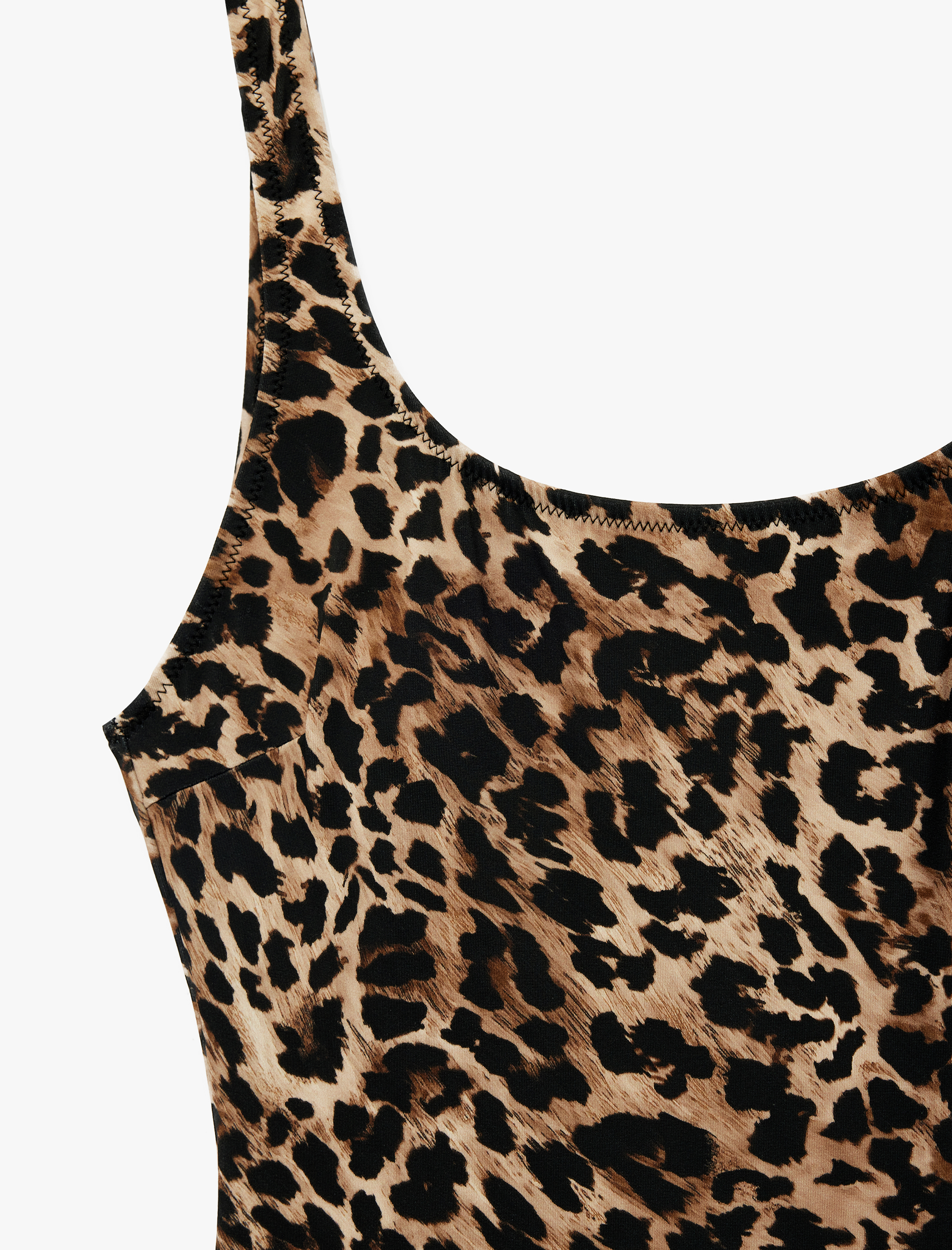   U Yaka Leopar Desenli Mayo