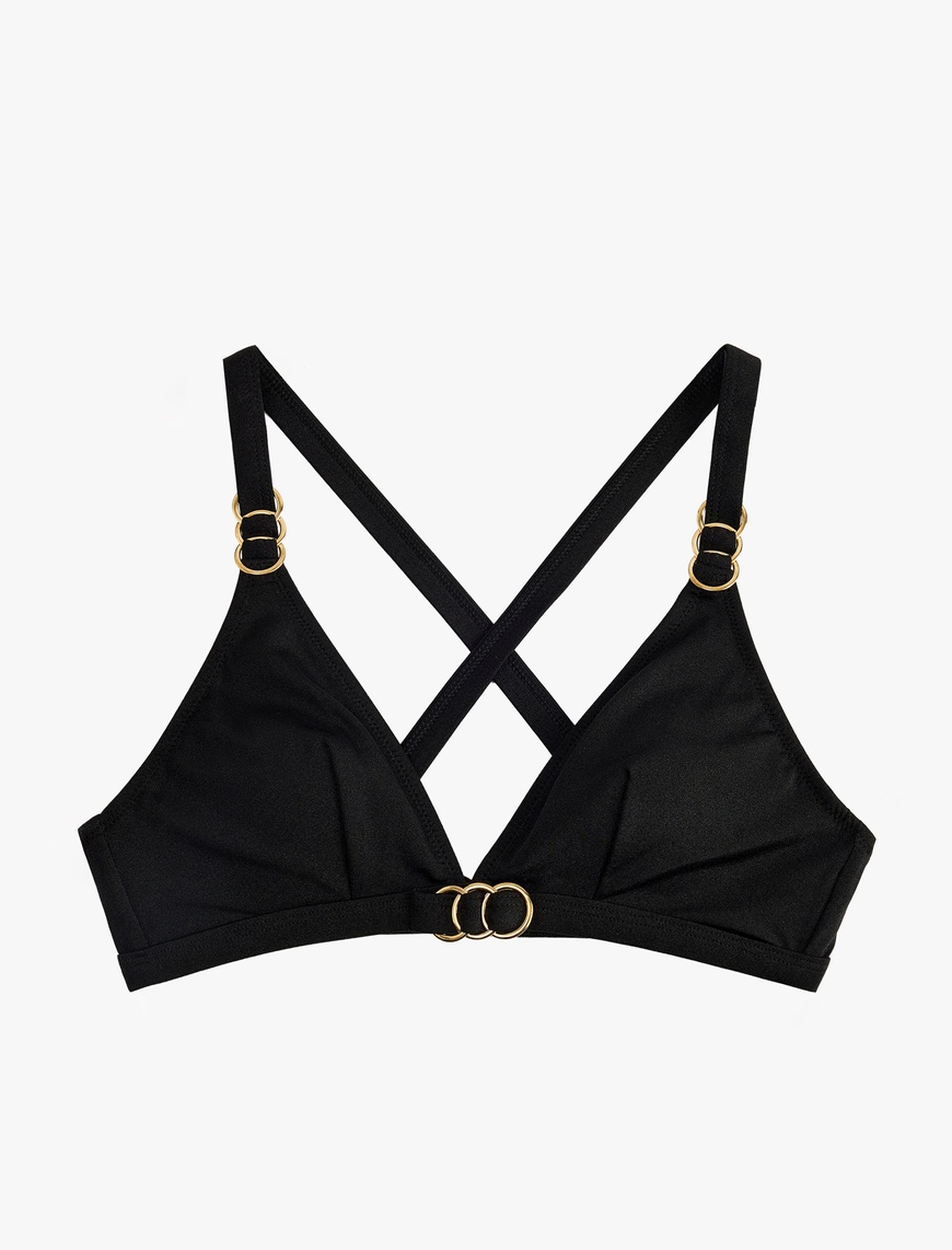Koton Kadın Aksesuarlı Çapraz Askılı Bikini Üstü