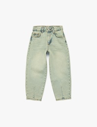 Rahat Kesim Balon Form Denim Pantolon