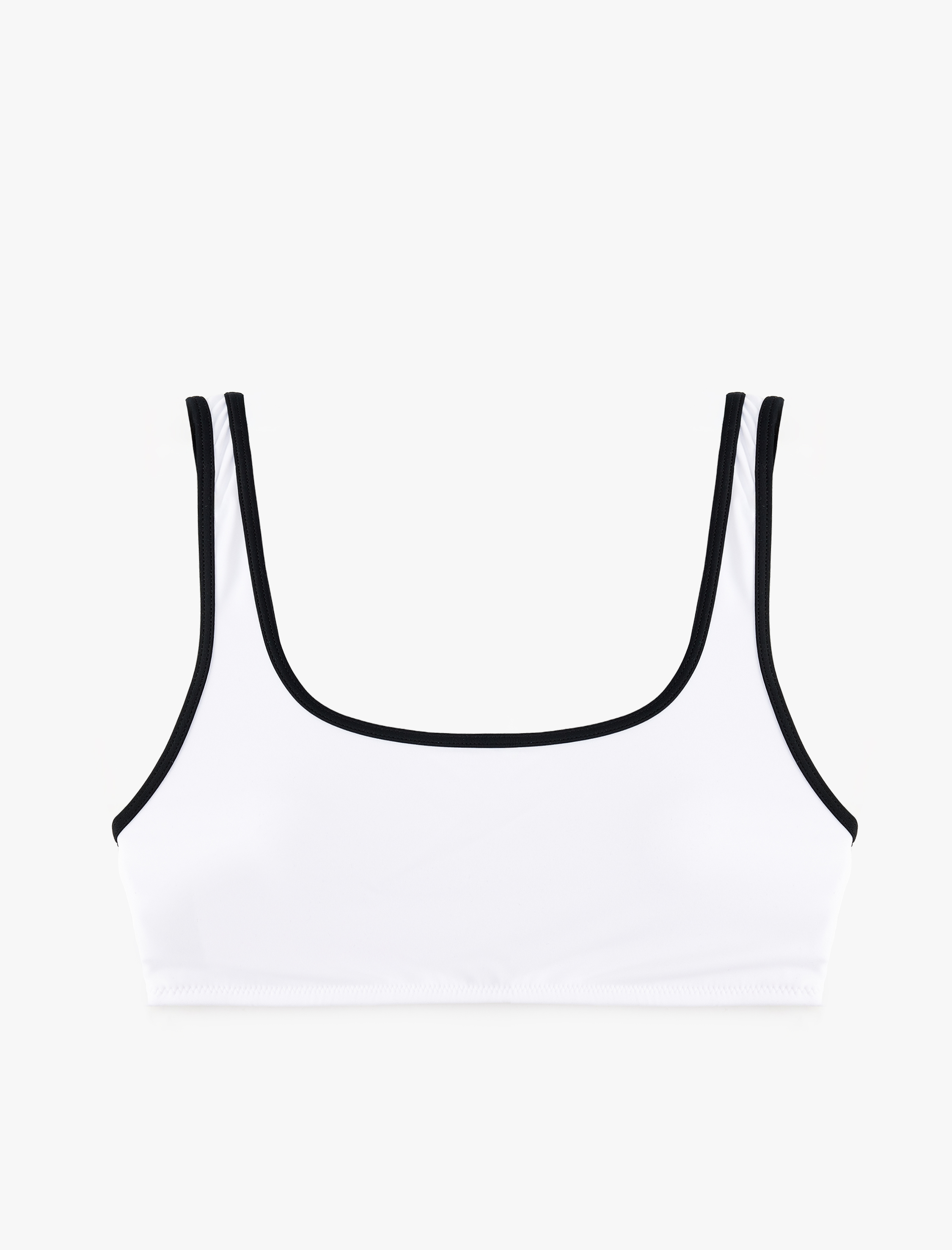   U Yaka Biyeli Spor Bralet Bikini Üstü