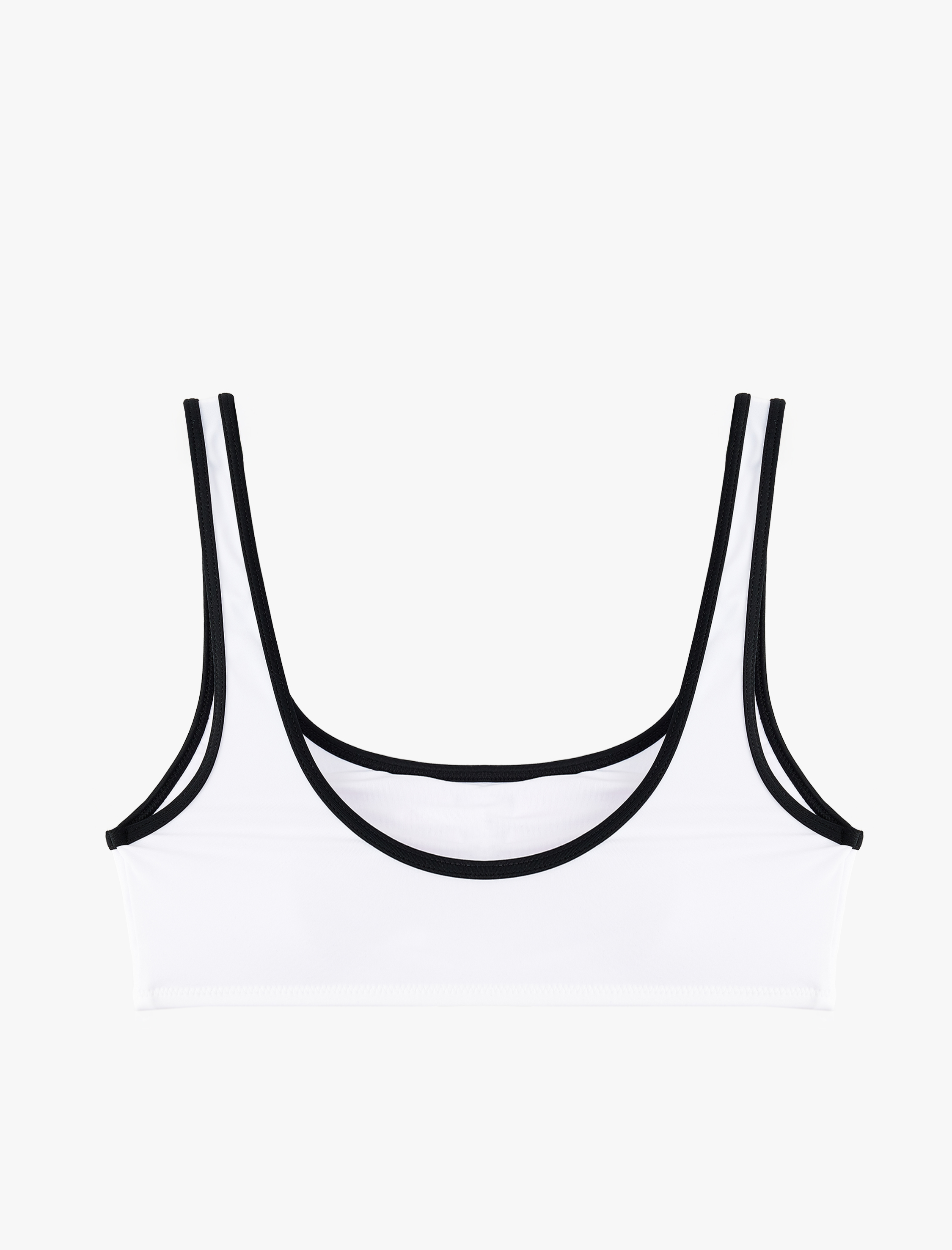   U Yaka Biyeli Spor Bralet Bikini Üstü