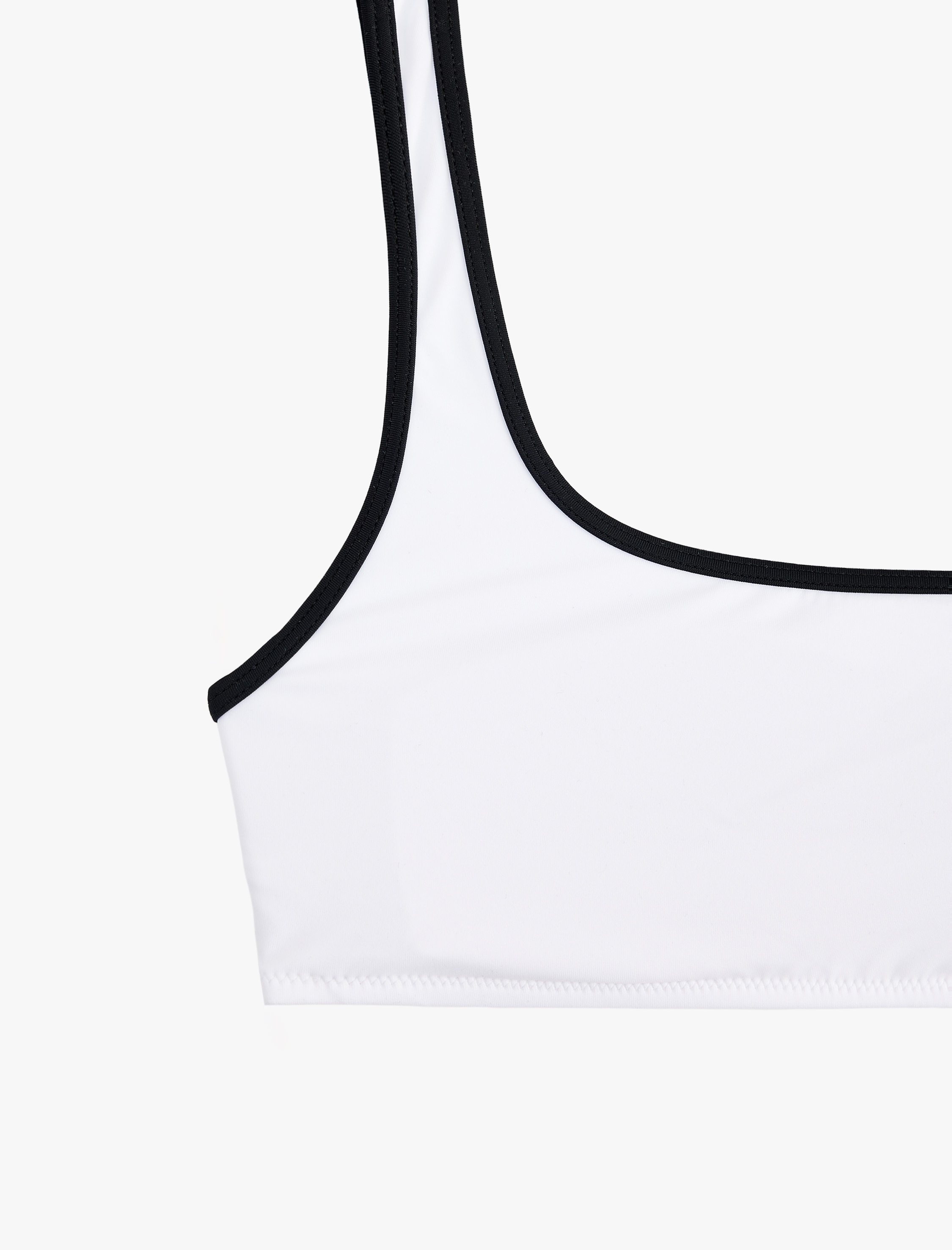   U Yaka Biyeli Spor Bralet Bikini Üstü