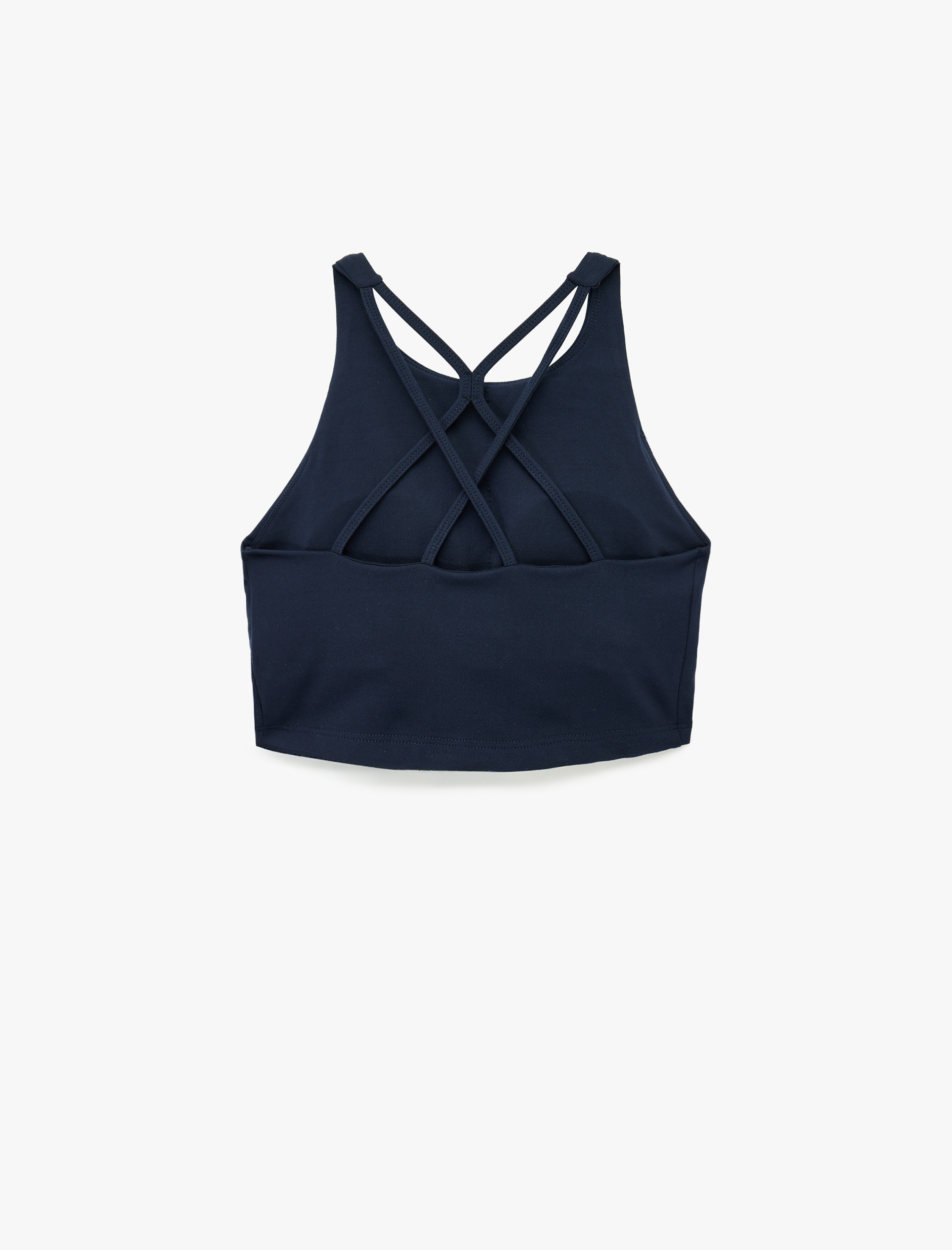   Çapraz Askılı Sırt Detaylı Kaplı Sporcu Sütyeni