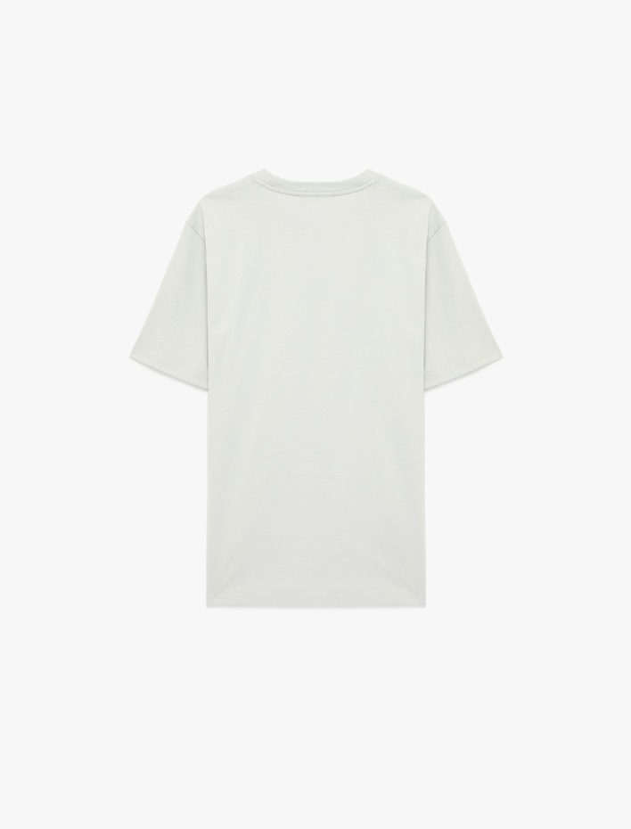  Regular Fit Kısa Kollu Bisiklet Yaka Pamuklu Basic Tişört