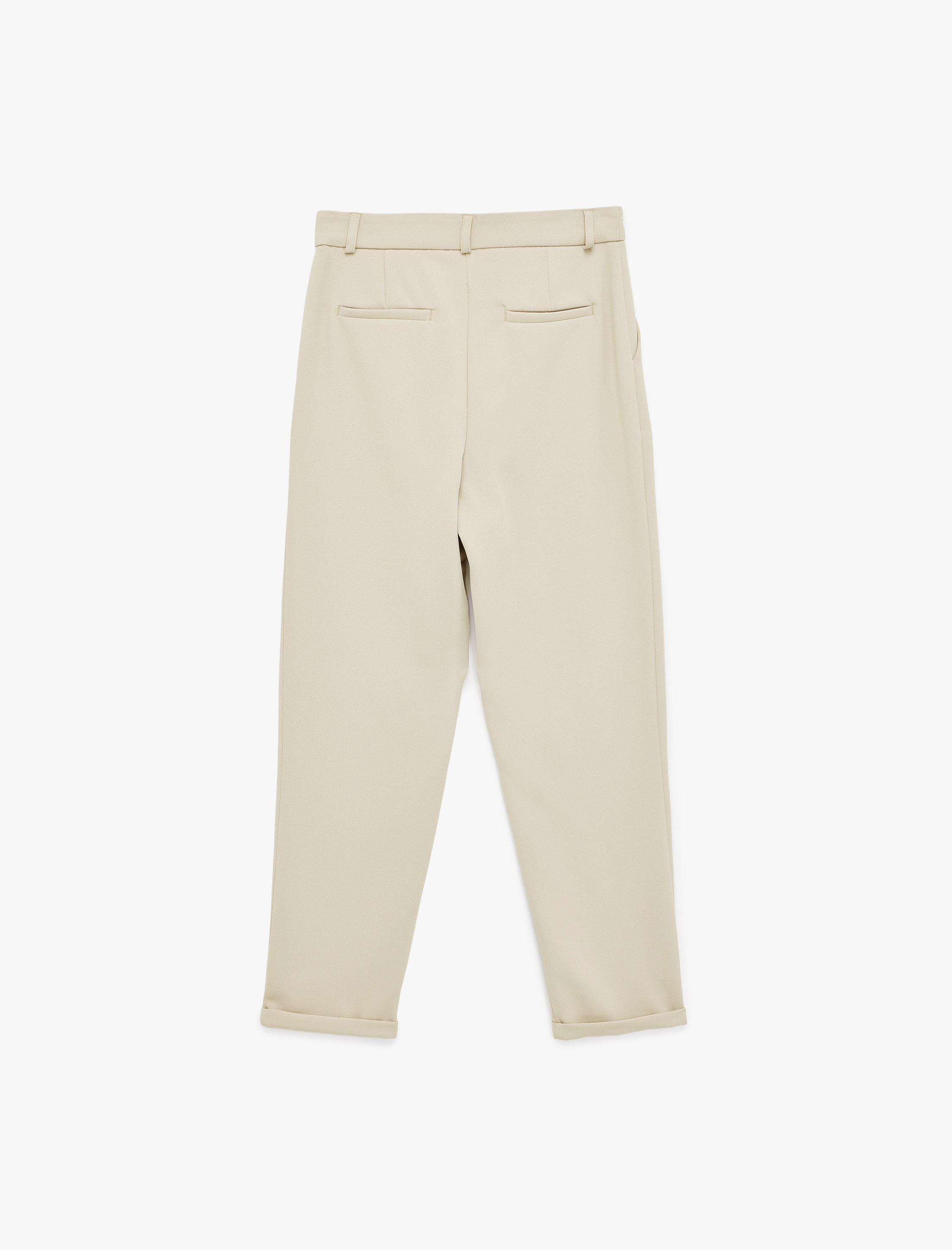   Slim Fit Cepli Pile Detaylı Cepli Chino Havuç Pantolon
