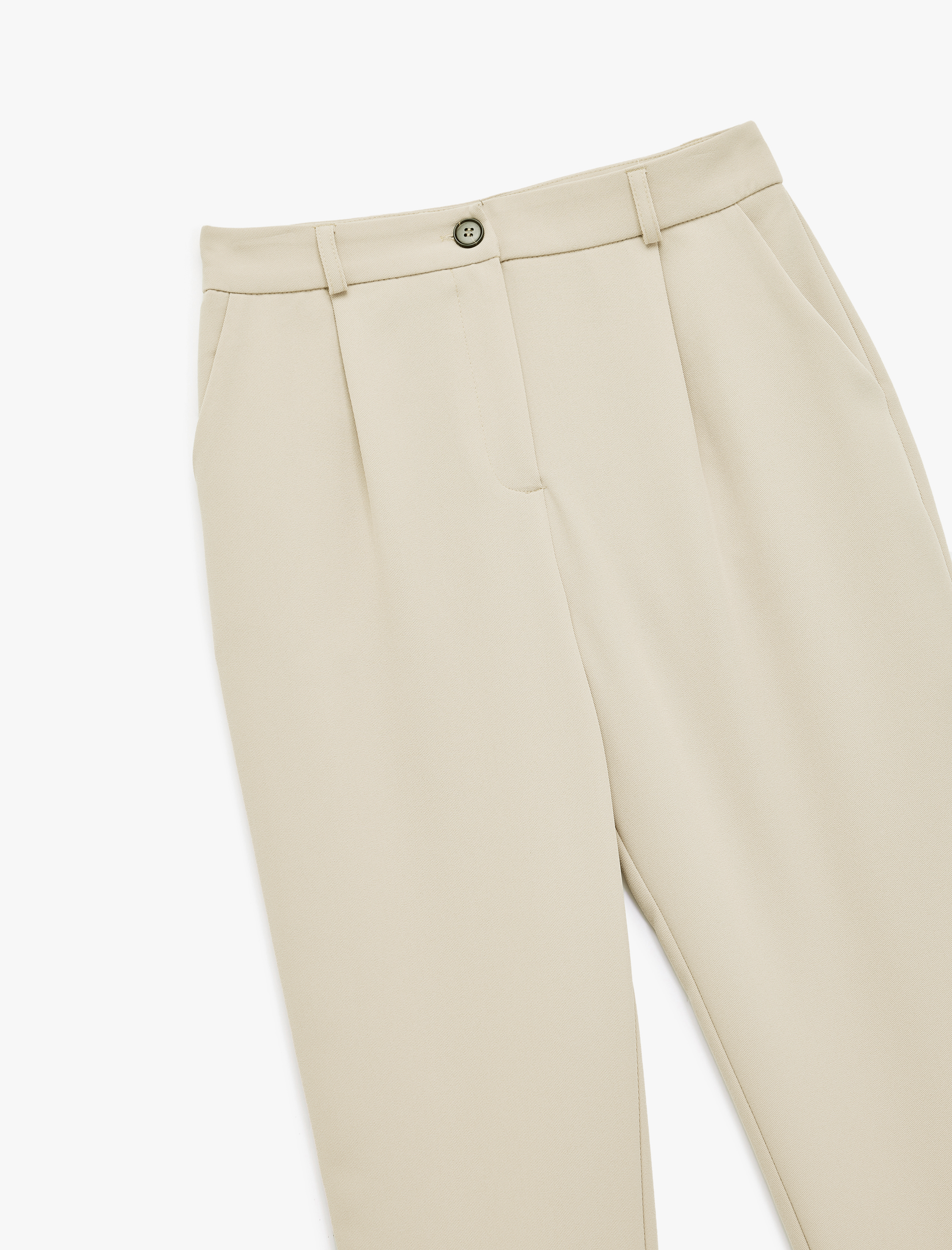   Slim Fit Cepli Pile Detaylı Cepli Chino Havuç Pantolon