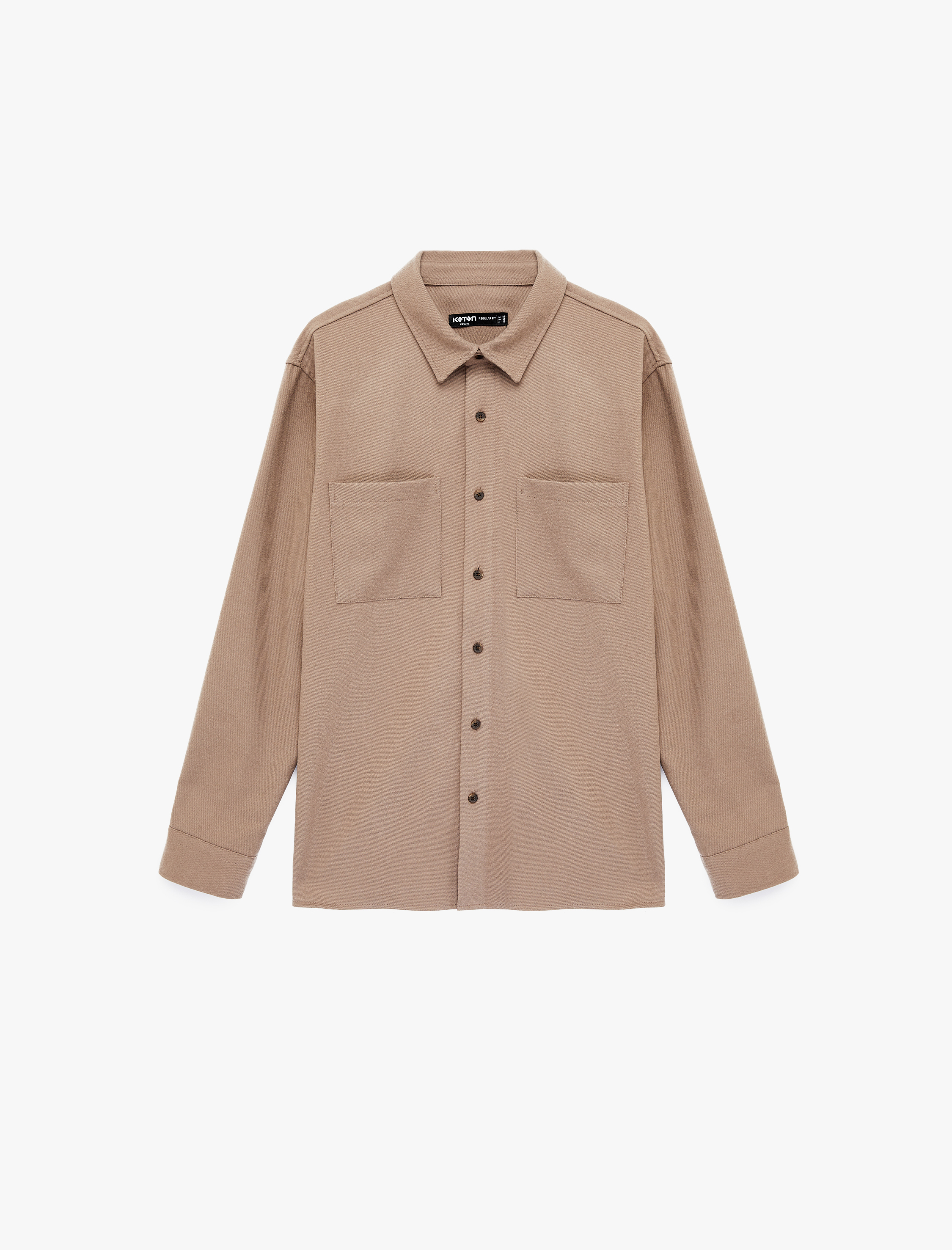   Regular Fit Cepli Klasik Yaka Uzun Kollu Gömlek