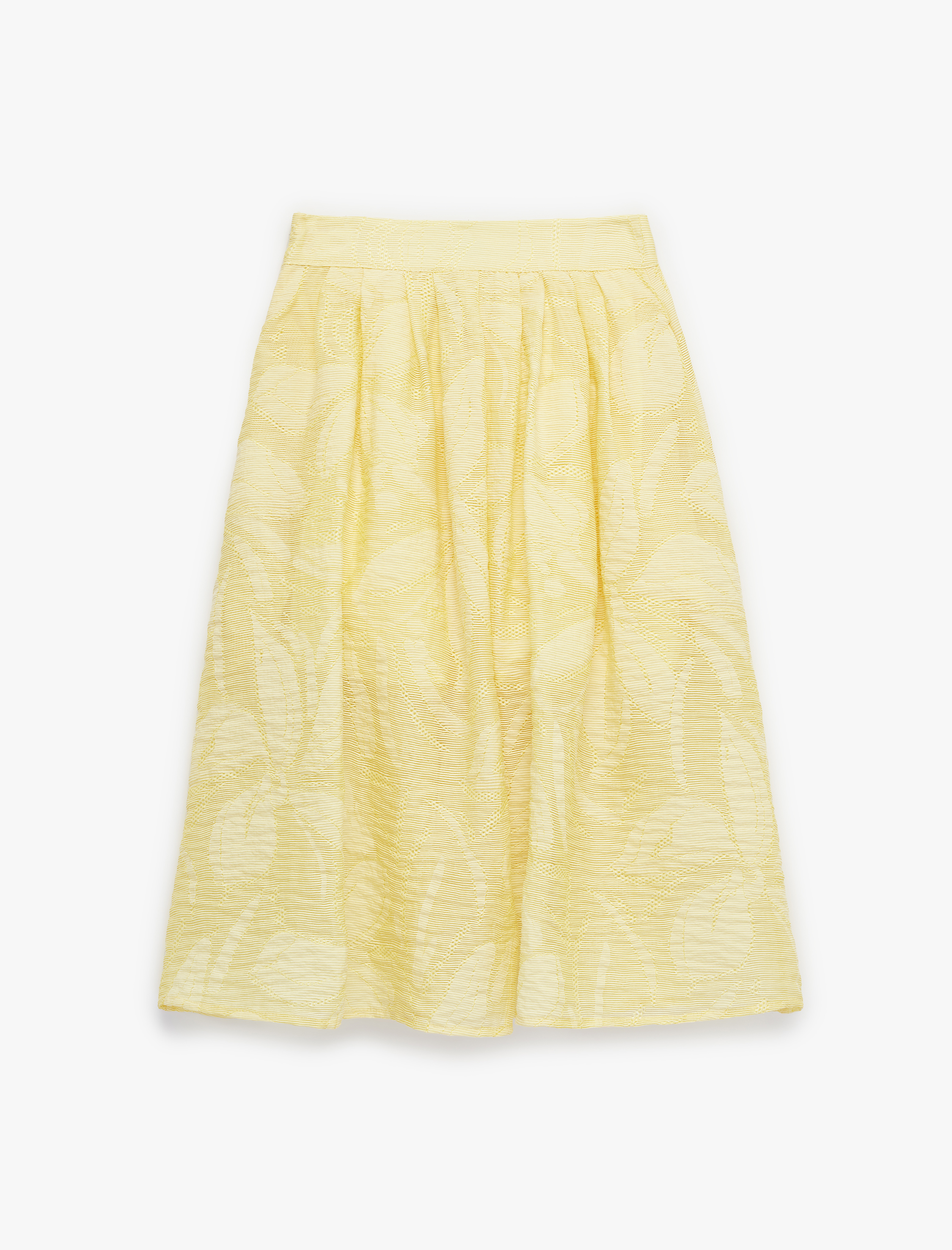  Kız Çocuk Rahat Kesim Pileli Cepli Viskon Karışımlı Desenli Midi Etek