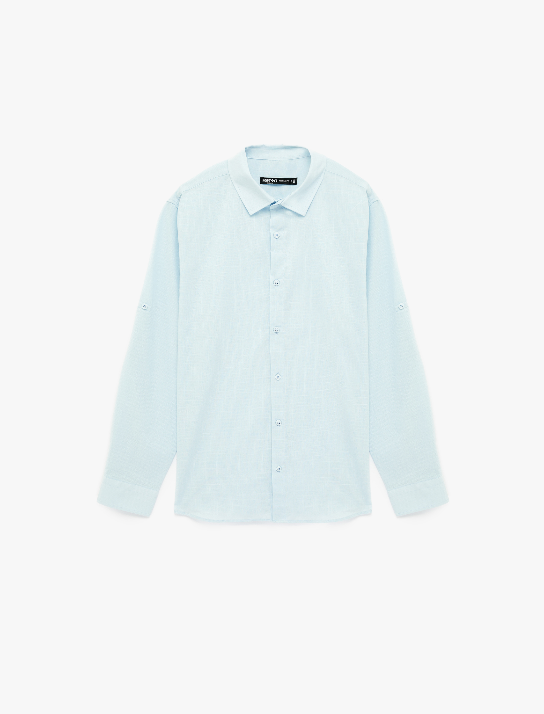   Regular Fit Klasik Yaka Pamuklu Uzun Kollu Gömlek