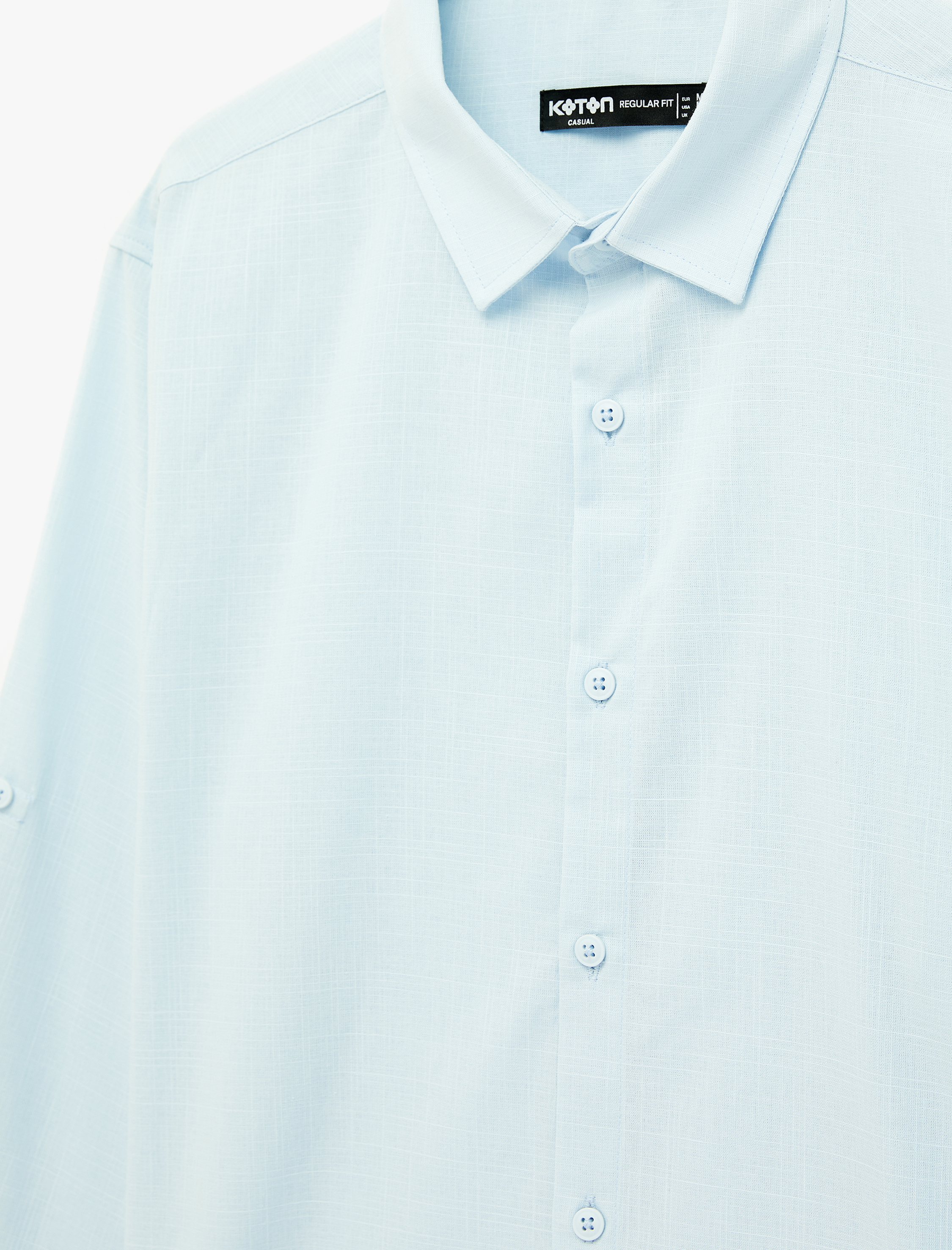   Regular Fit Klasik Yaka Pamuklu Uzun Kollu Gömlek