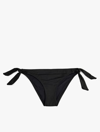 Yanları Fiyonklu Bağlamalı Parlak Bikini Altı