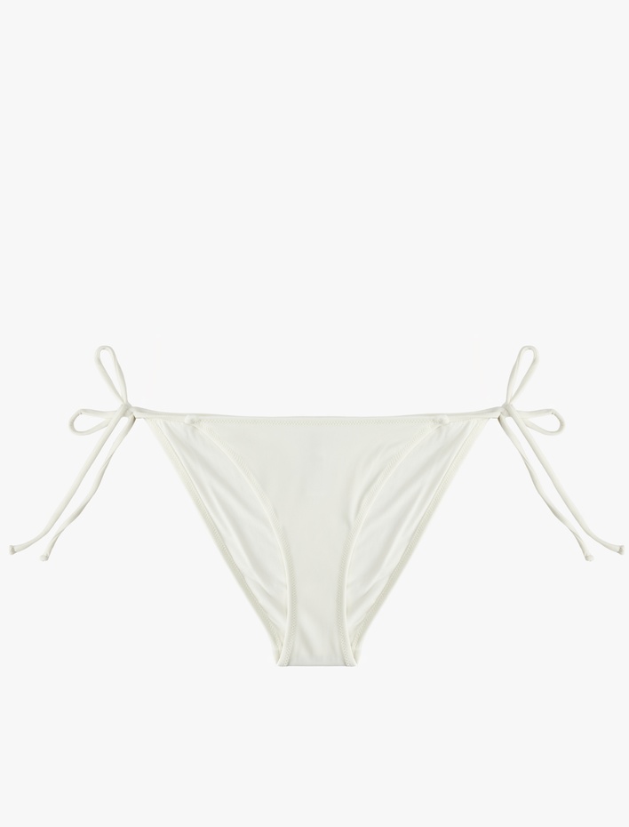  Mat Kumaş Yanları Bağlamalı İpli Bikini Altı