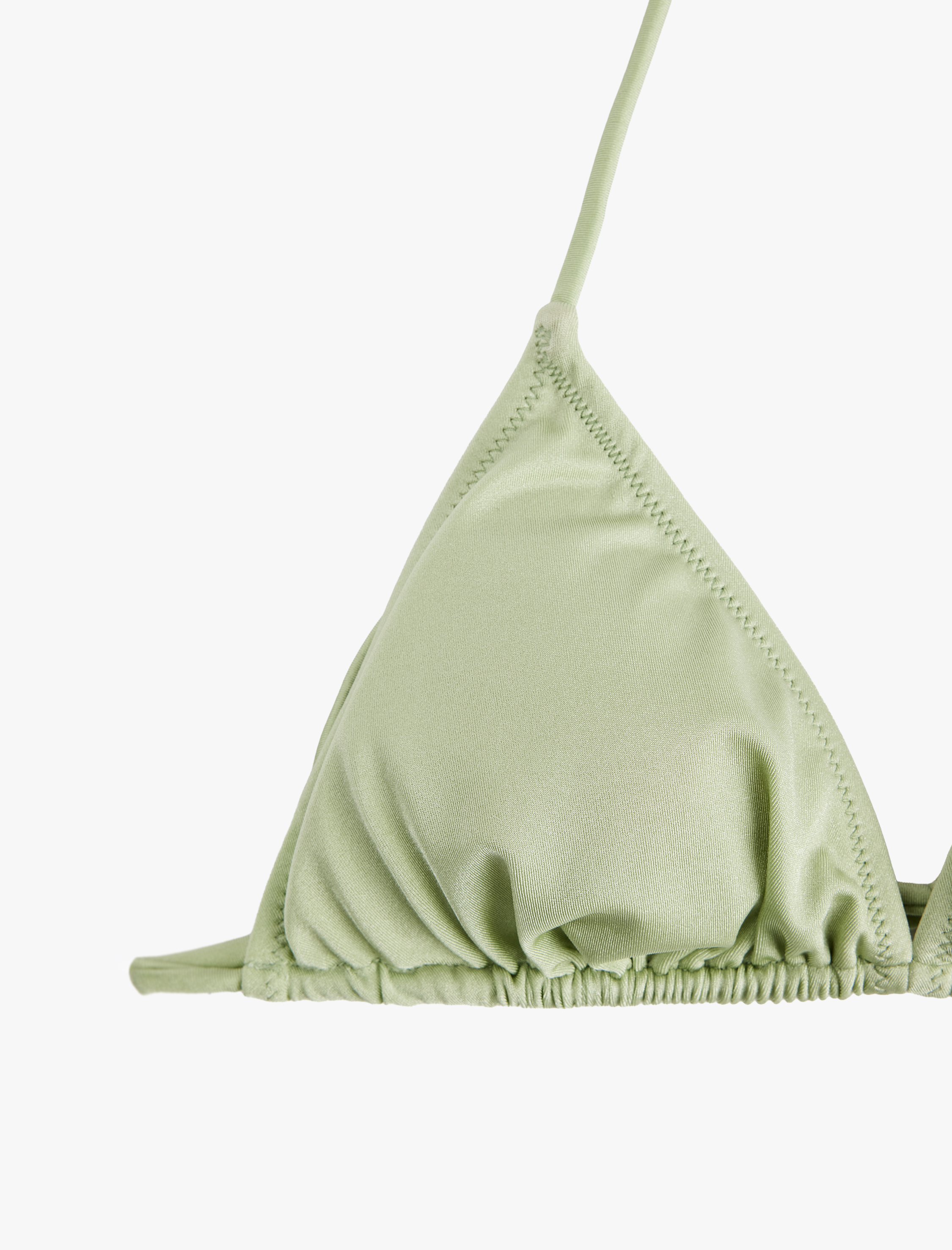   Boyundan Bağlamalı Üçgen Bikini Üstü