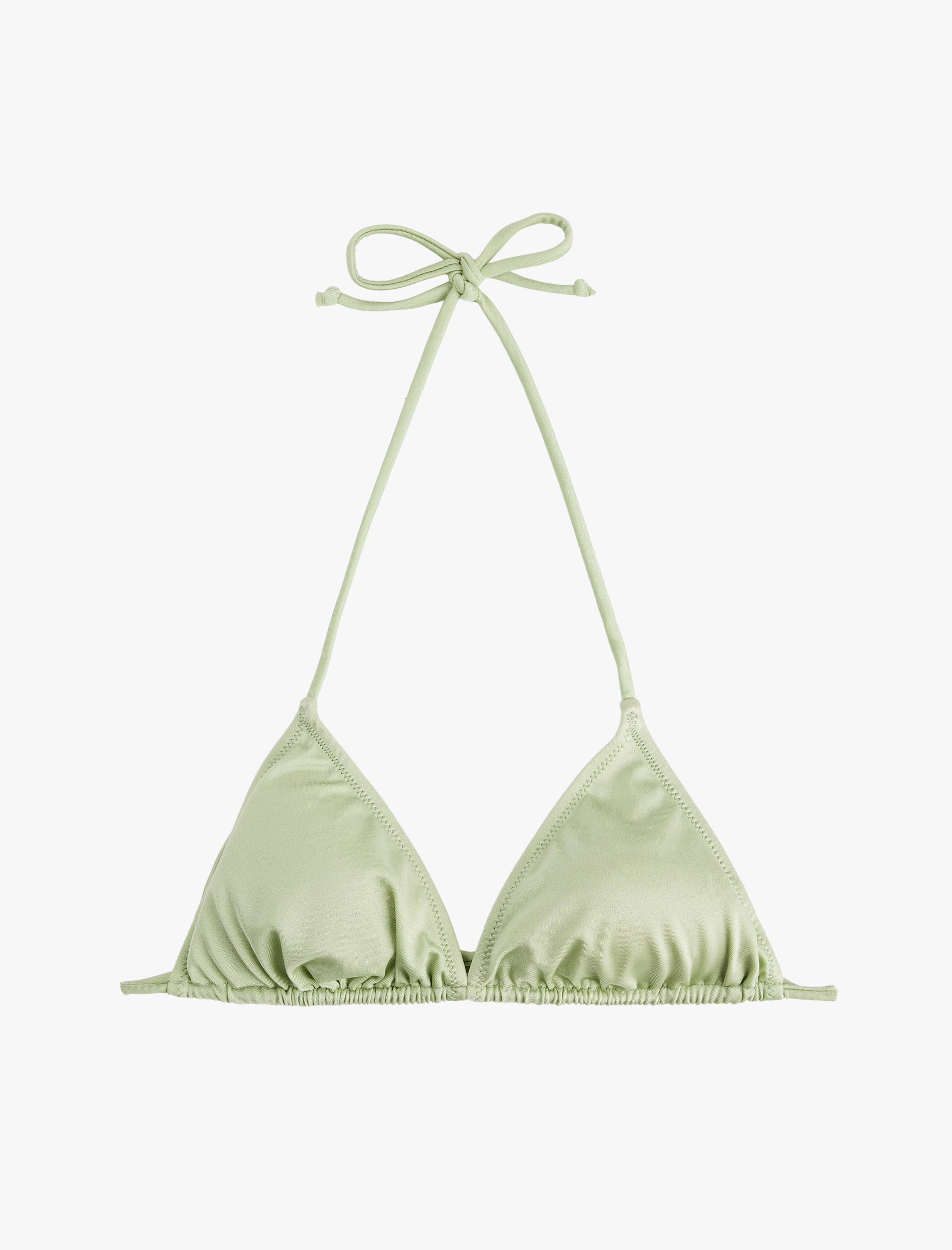   Boyundan Bağlamalı Üçgen Bikini Üstü